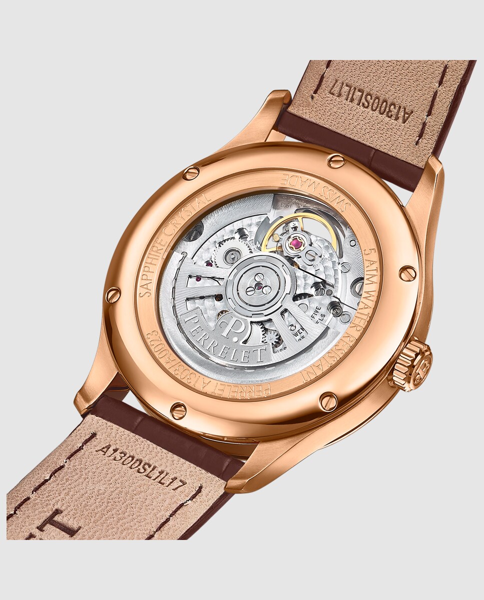 Reloj de hombre A1303/1 Weekend de piel marrón Marrón-3