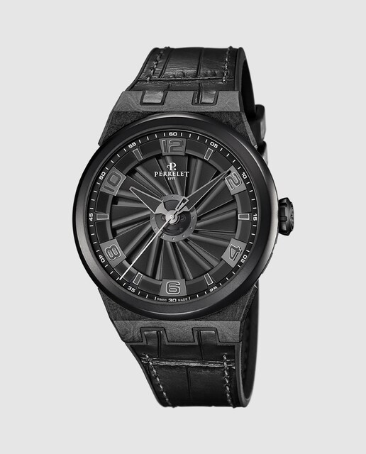 Imagen 0 de Reloj de hombre A4065/1 Turbine Carbon de caucho negro