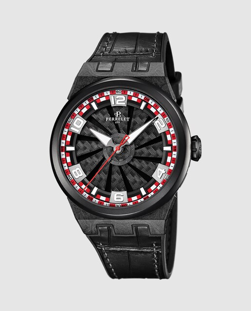 Imagen 0 de Reloj de hombre A4065/3 Turbine Carbon de caucho negro