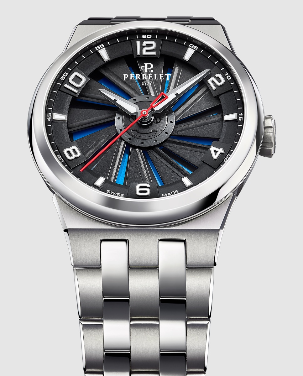 Reloj de hombre A4066/2 Turbine Titanium de acero plateado Plata-2