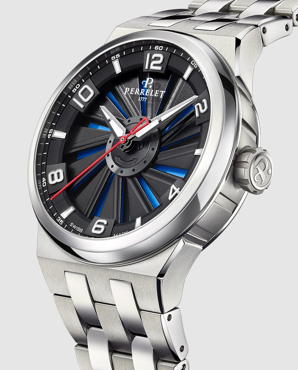 Reloj de hombre A4066/2 Turbine Titanium de acero plateado Plata-3