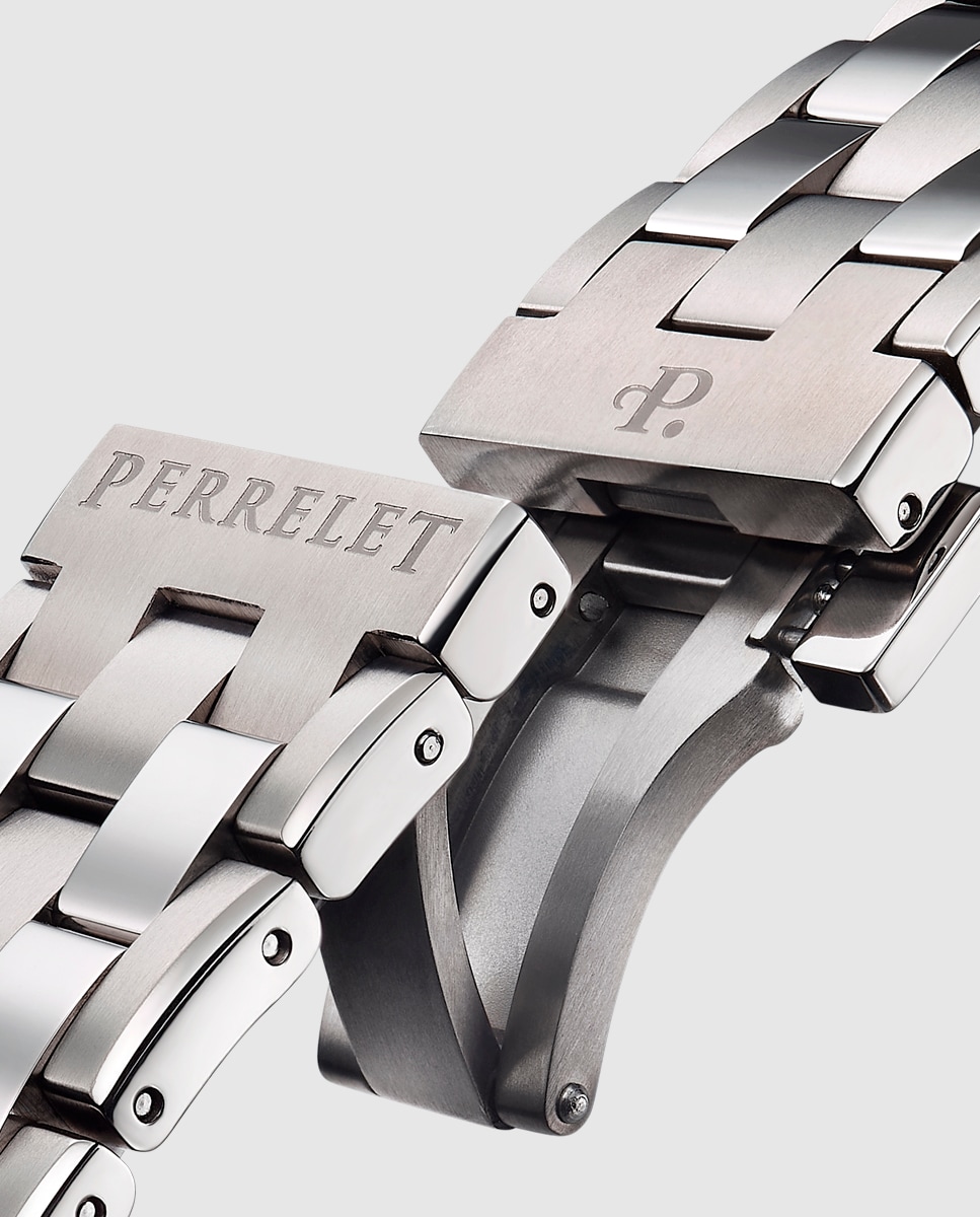 Reloj de hombre A4066/2 Turbine Titanium de acero plateado Plata-5