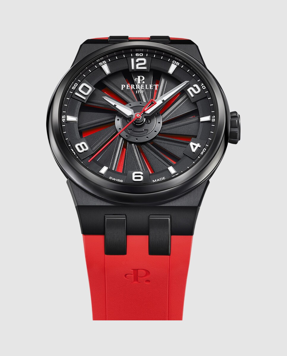 Reloj de hombre A4067/4 Turbine Titanium de caucho rojo Rojo-2