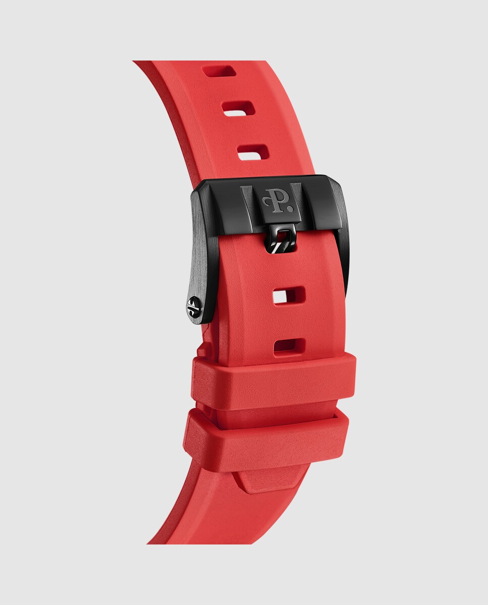 Reloj de hombre A4067/4 Turbine Titanium de caucho rojo Rojo-5