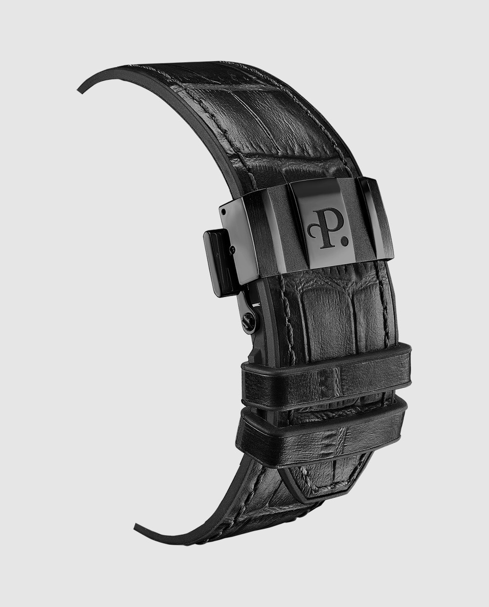 Relógio A1093/s1 Turbine Skull de Pele em Preto Preto-6