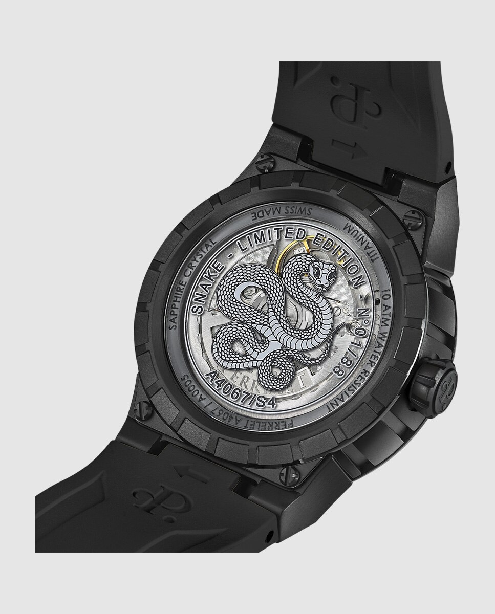 Reloj de hombre a4067/s4 limited editions de caucho - Perrelet - Negro Negro-5