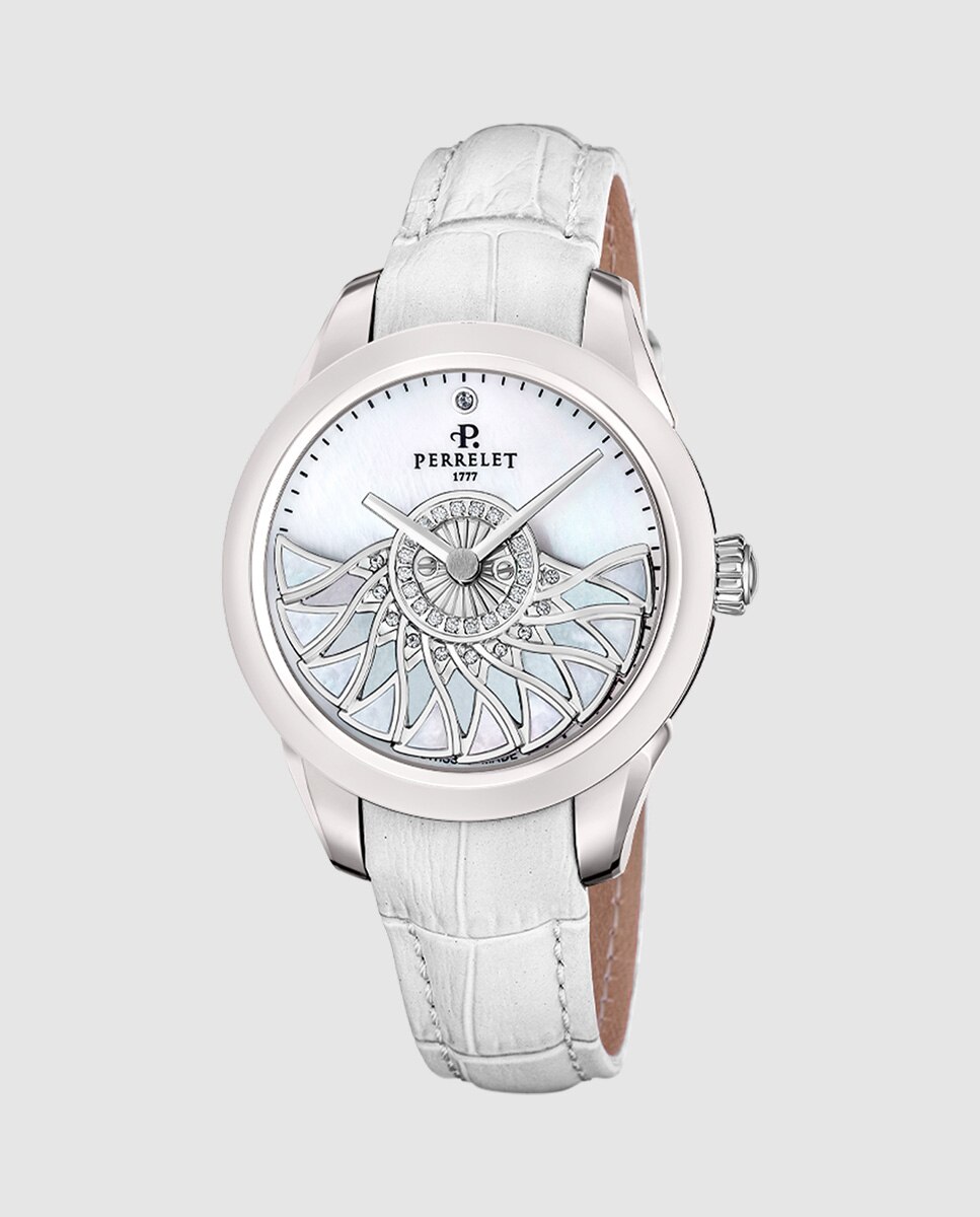 Reloj de mujer a2071/1 cleopatra de acero plata Plata Perrelet Plata-2