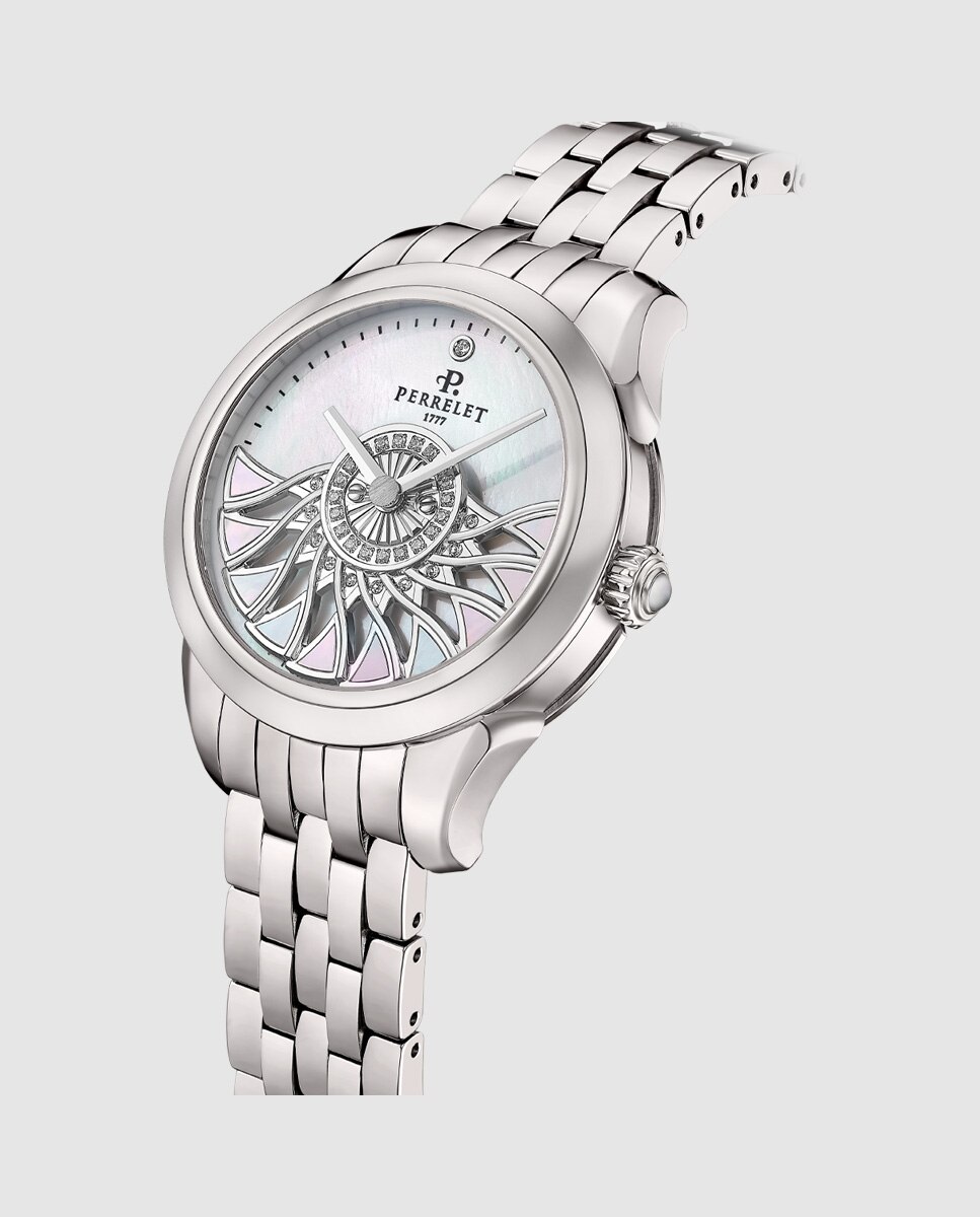 Reloj de mujer a2071/1 cleopatra de acero plata Plata Perrelet Plata-3