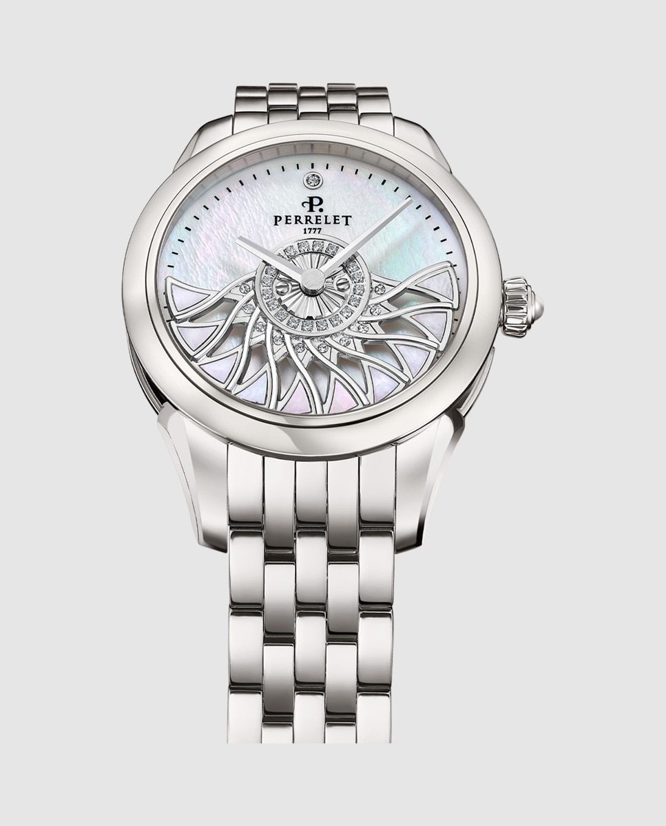 Reloj de mujer a2071/1 cleopatra de acero plata Plata Perrelet Plata-4