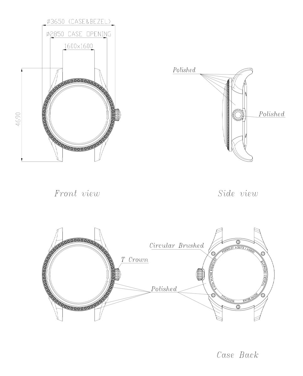Reloj de mujer a2072/2 cleopatra de acero - Perrelet - Plata Plata-7