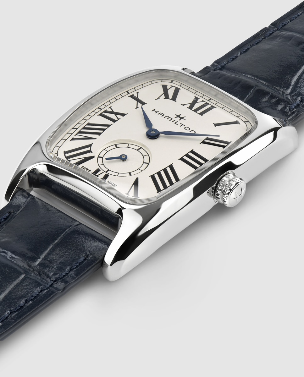 Reloj de mujer american classic boulton l small second h13421611 con correa de piel - Hamilton - Azul Azul-3