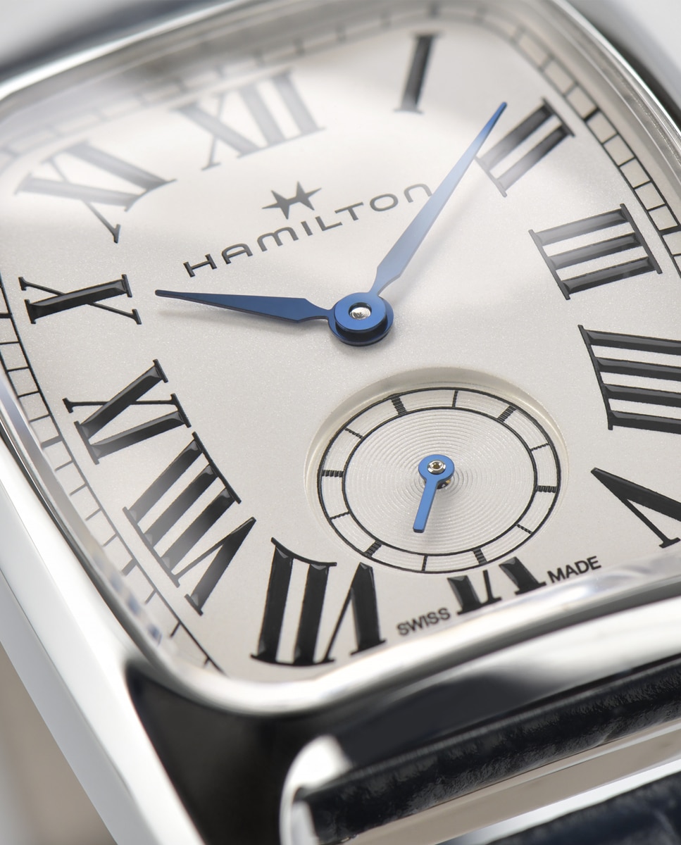 Reloj de mujer american classic boulton l small second h13421611 con correa de piel - Hamilton - Azul Azul-4