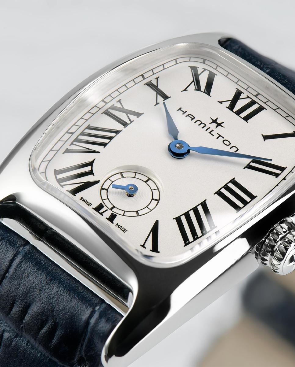 Reloj de mujer american classic boulton small second h13321611 con correa de piel - Hamilton - Azul Azul-4
