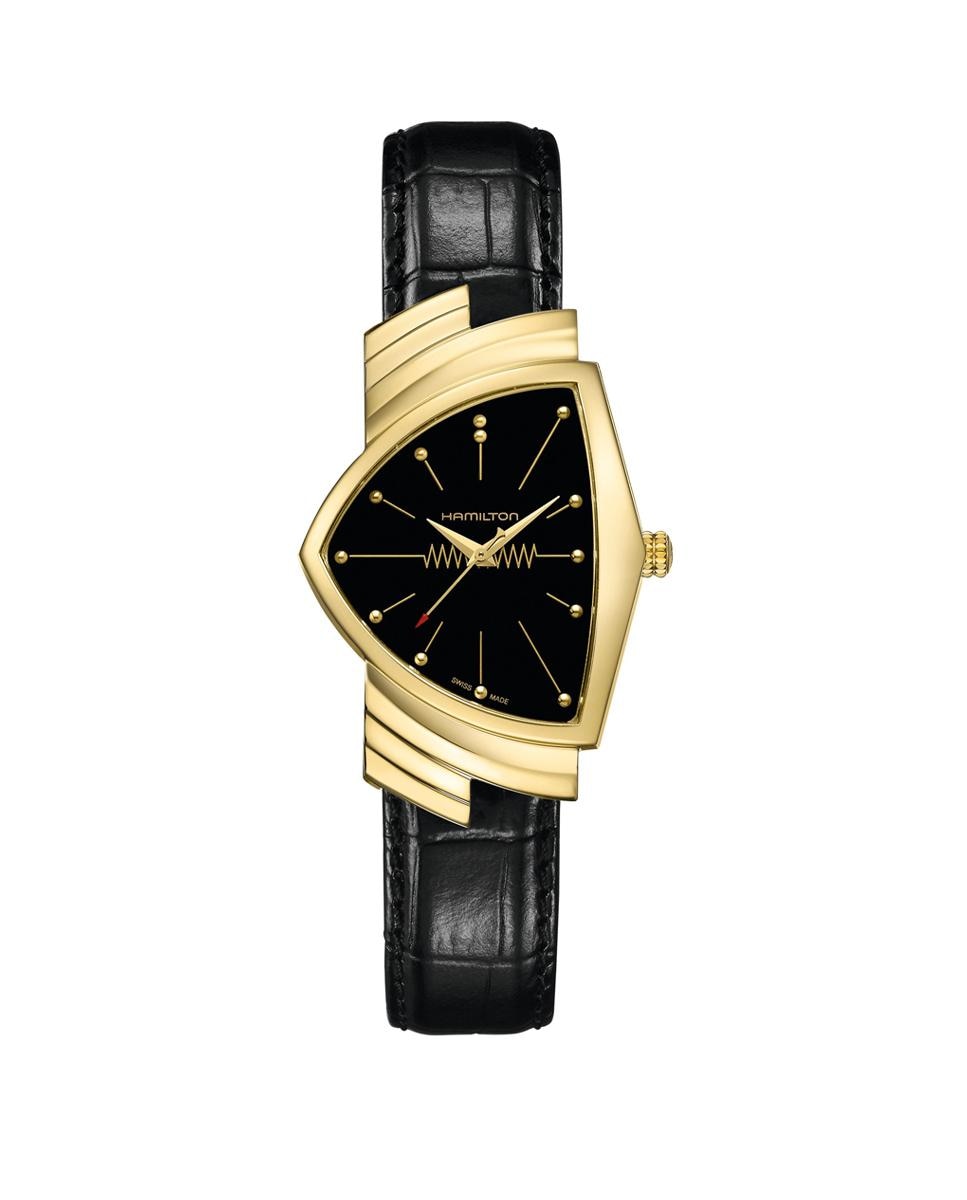Imagen 0 de Reloj de hombre ventura l h24301731 con correa de piel Negro