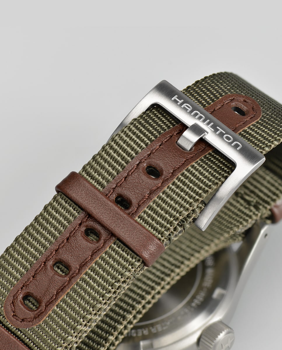 Reloj de hombre mecánico Khaki Field de 38 mm H69439931 con correa textil - Hamilton - Verde Verde-3