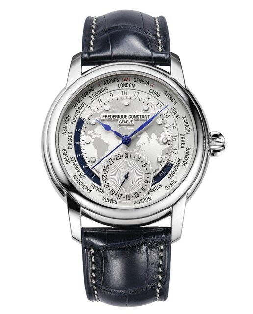 Imagen 0 de Reloj de hombre Manufacture classic worldtimer esfera plata y caja acero