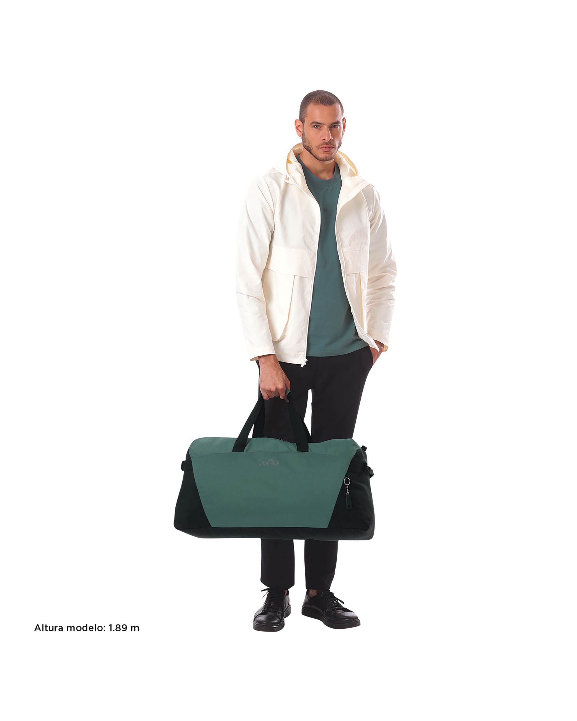 Bolsa grande Active Pro L con capacidad 56 L - Totto - Verde Verde-3