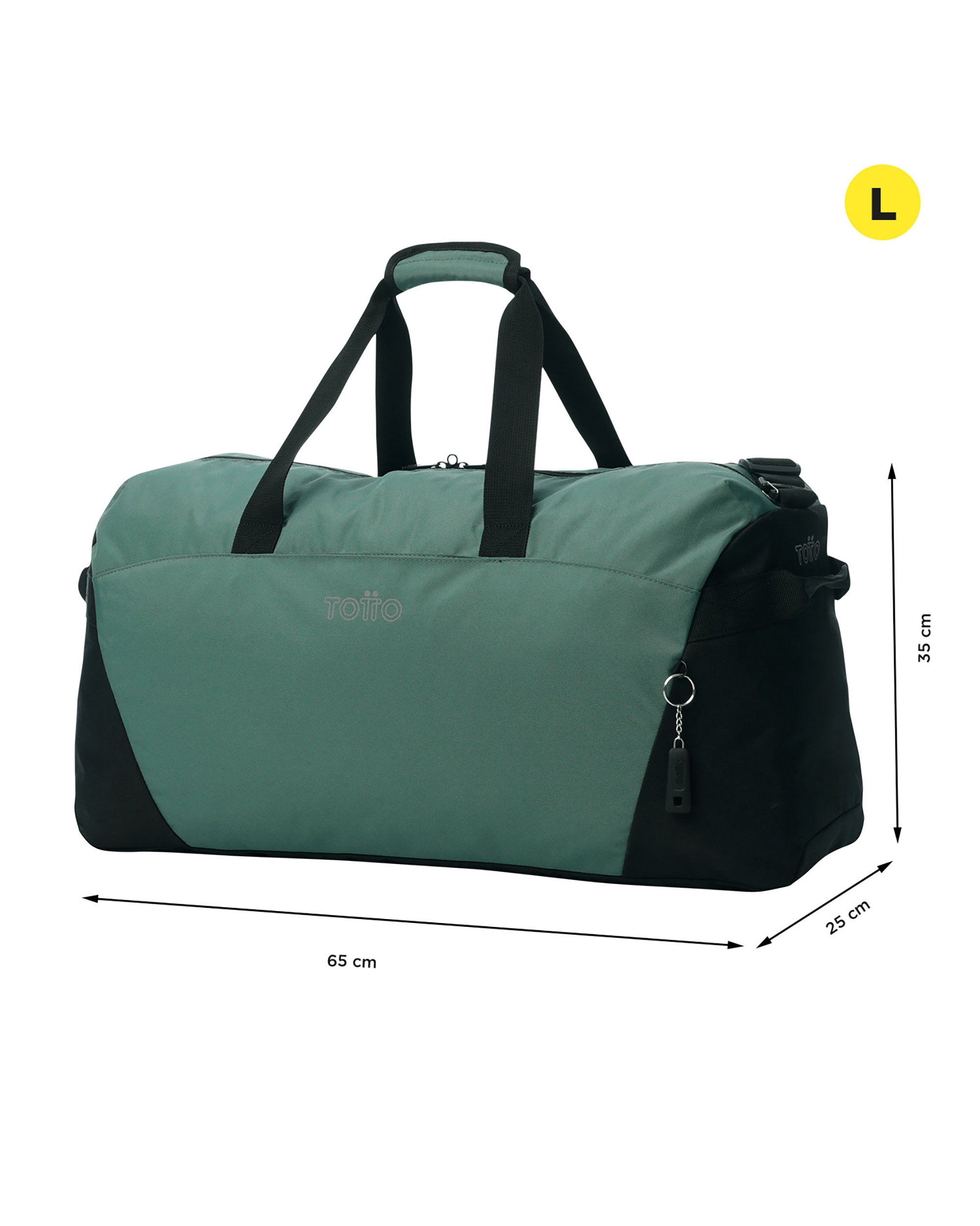Bolsa grande Active Pro L con capacidad 56 L - Totto - Verde Verde-4