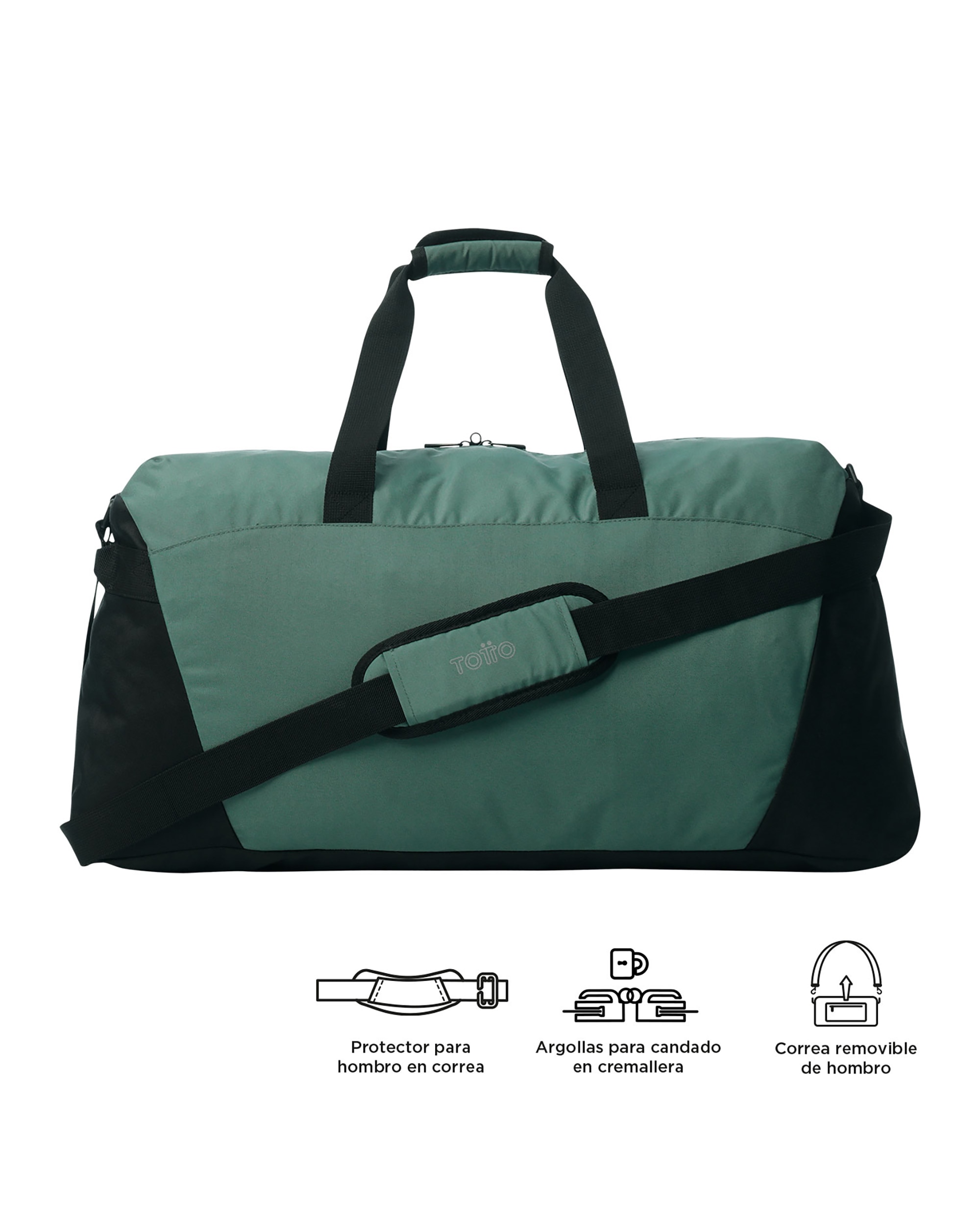 Bolsa grande Active Pro L con capacidad 56 L - Totto - Verde Verde-6