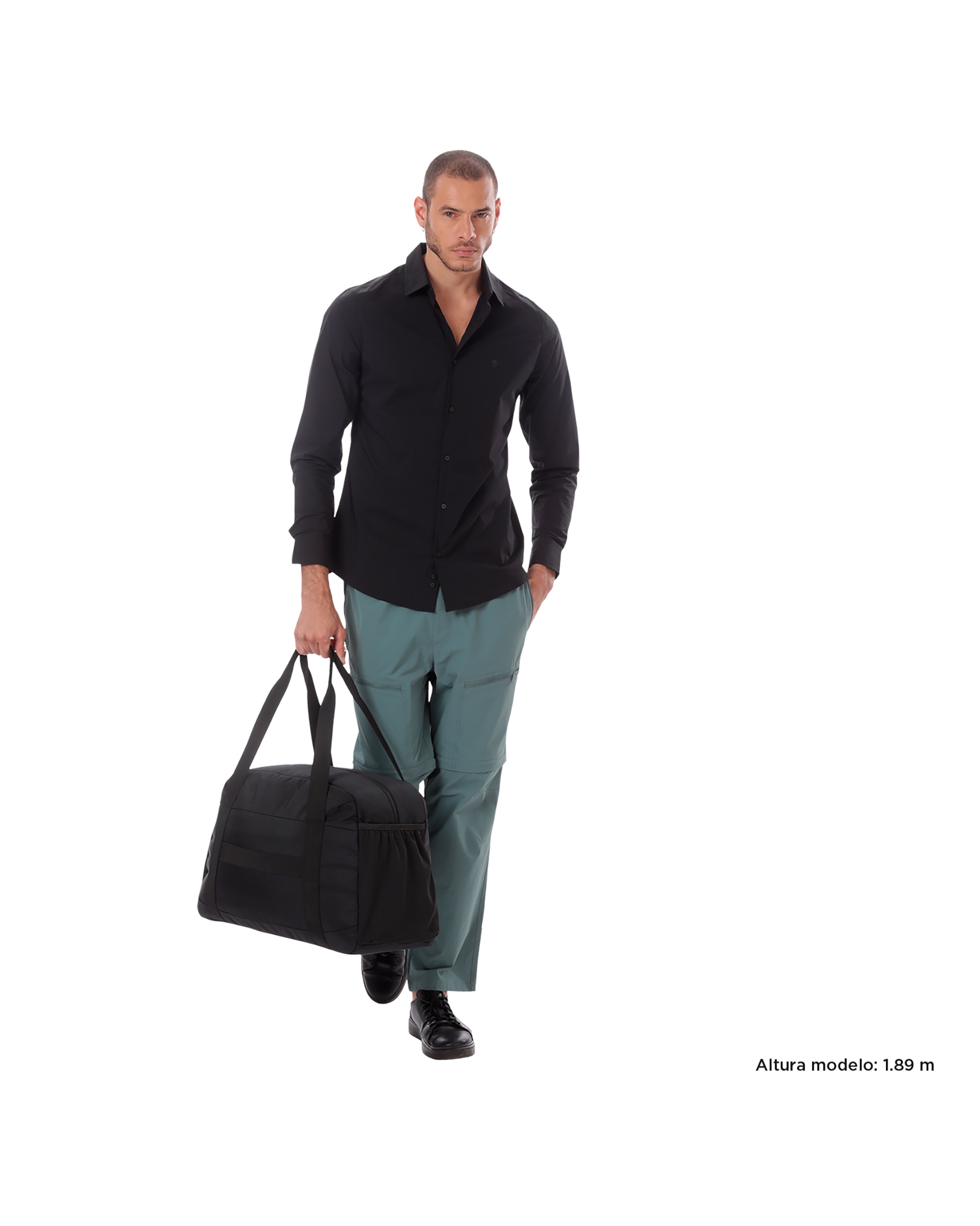 Bolsa grande Elan con capacidad 33 L - Totto - Negro Negro-2