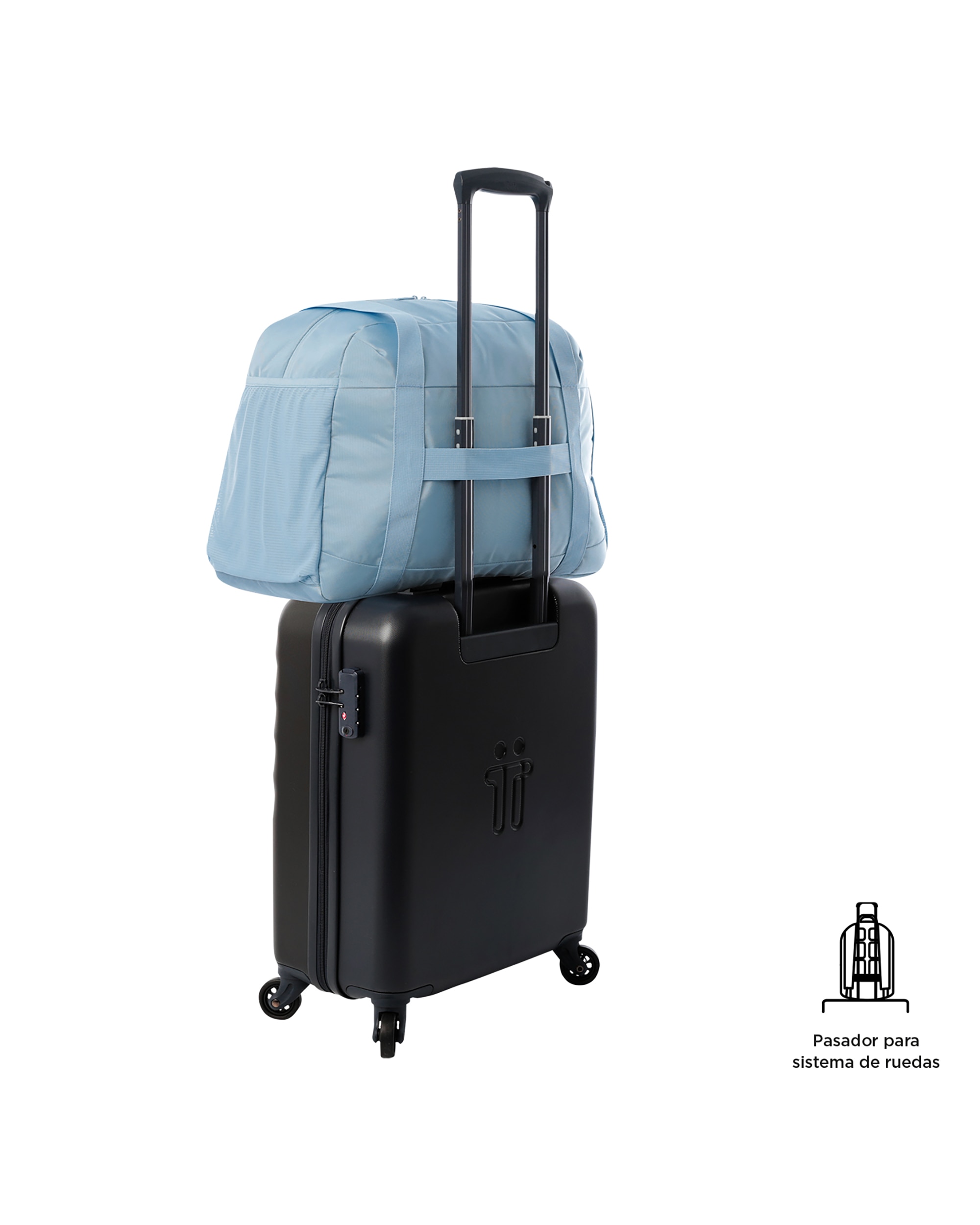Bolsa grande Elan con capacidad 33 L - Totto - Celeste Celeste-5