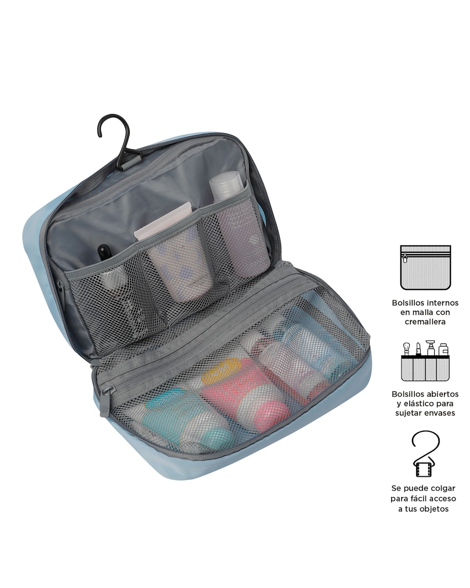 Organizador pequeño de baño All In con capacidad 2 L Azul claro-4