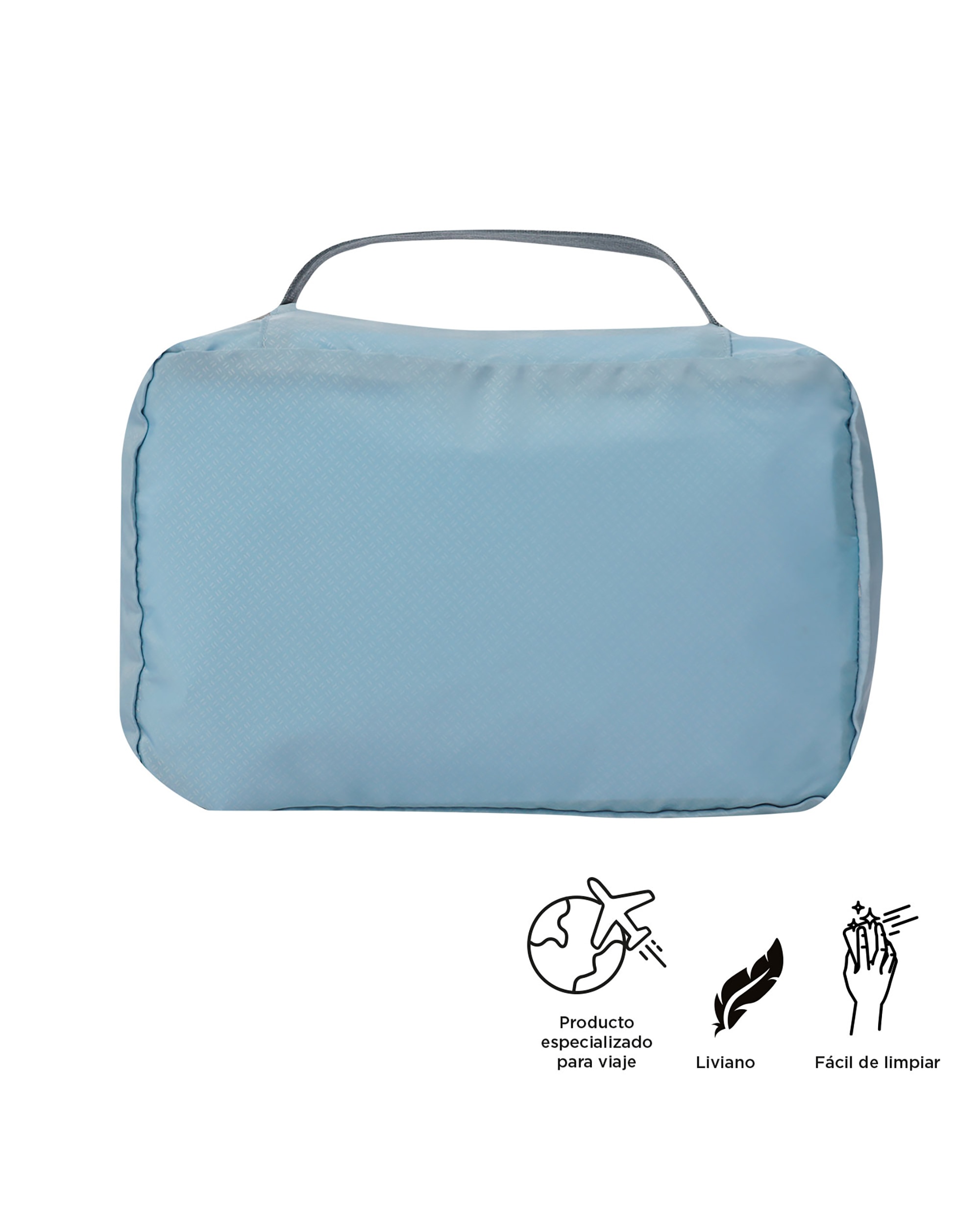 Organizador pequeño de baño All In con capacidad 2 L - Totto - Azul claro Azul claro-5
