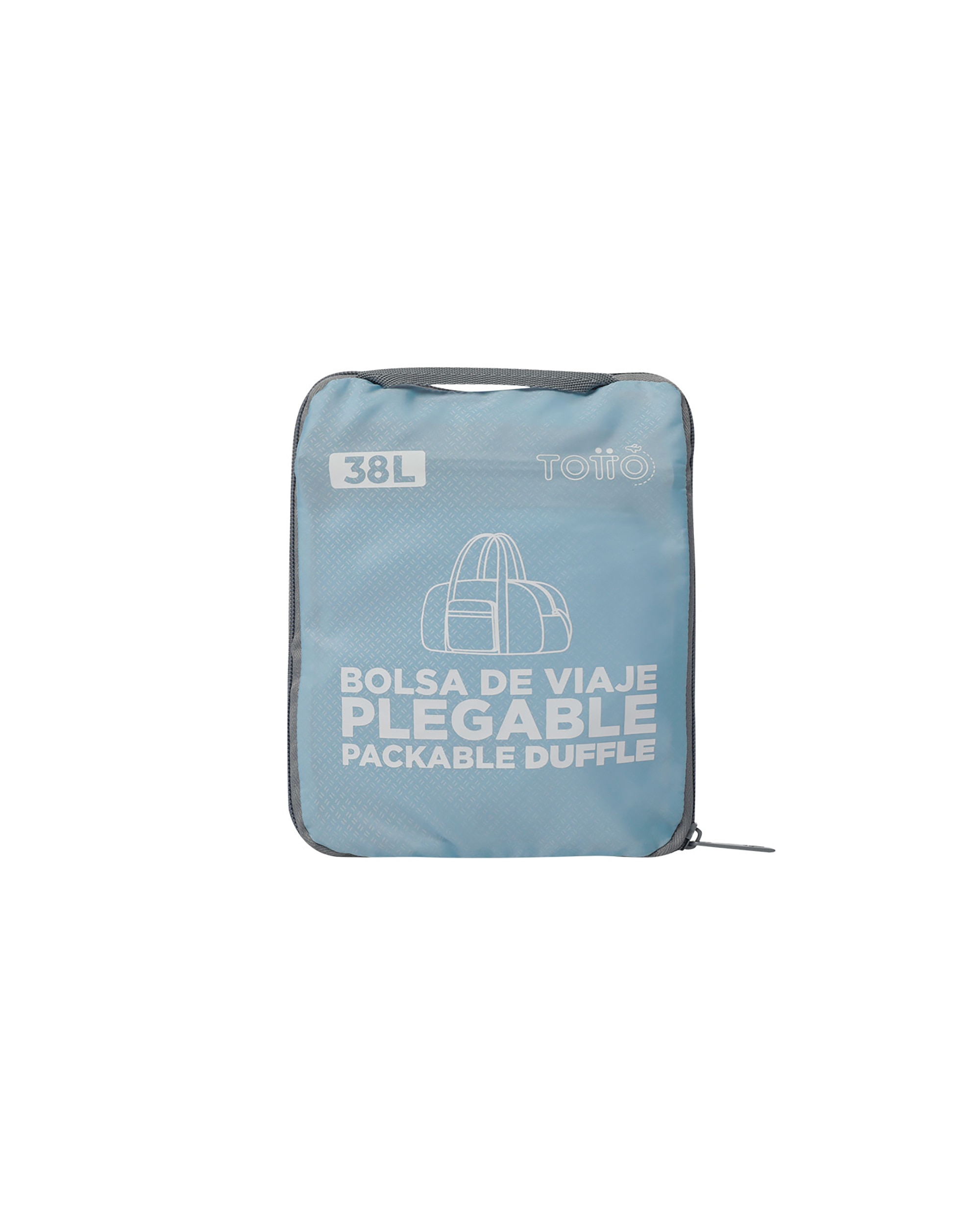 Bolsa grande Plegable Branel 38 con capacidad 38 L - Totto - Azul claro Azul claro-2
