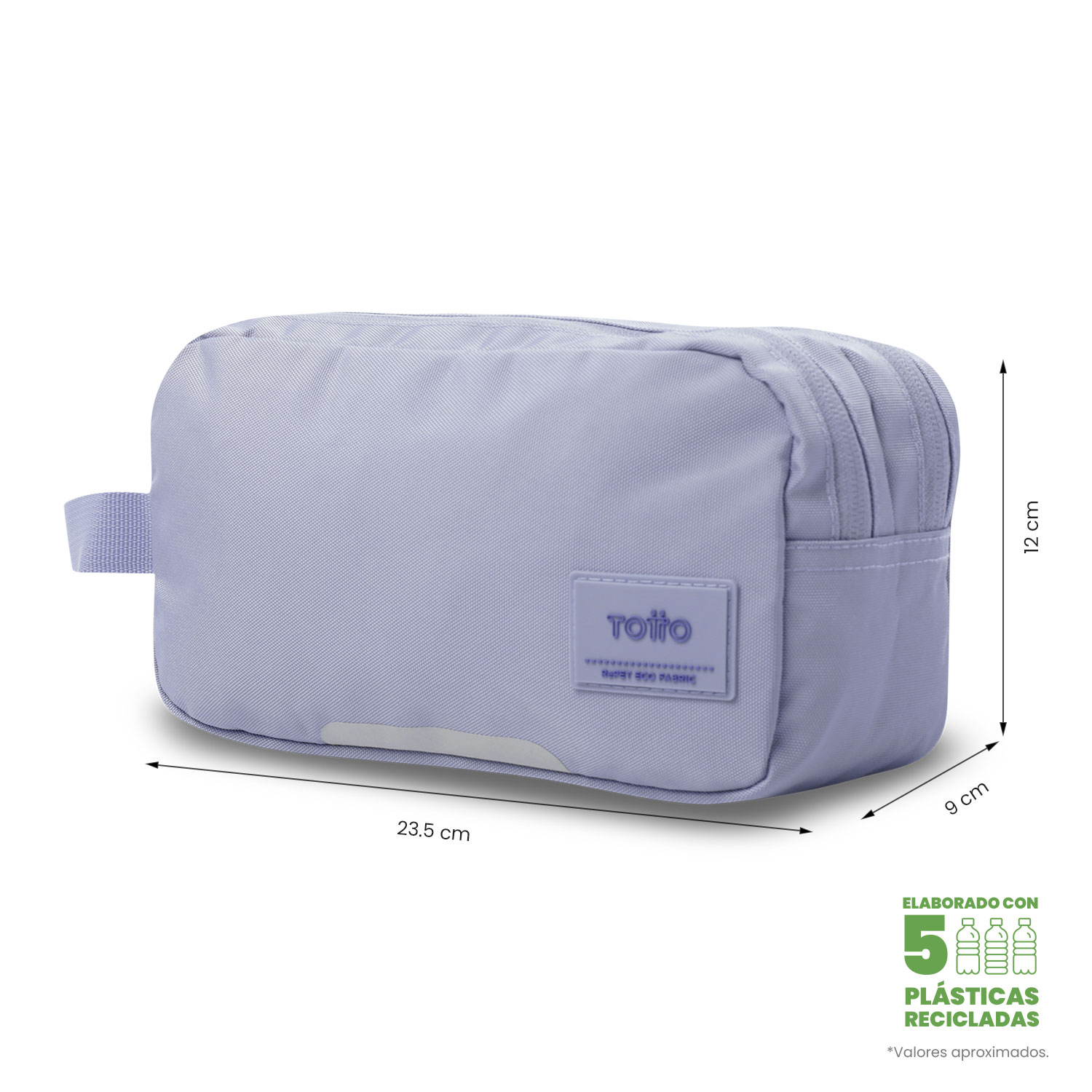 Estuche Totto Marañon con 2 compartimentos Morado-2
