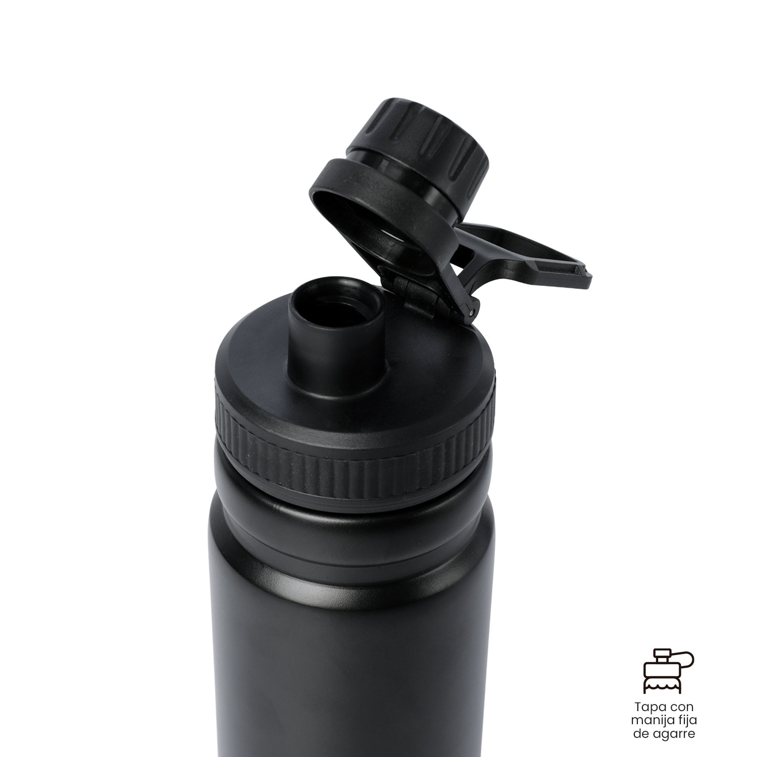 Botellas Totto Jettes 750 con medidas 6.5 x 18 x 6.5 cm y capacidad de 0.75L Negro-3