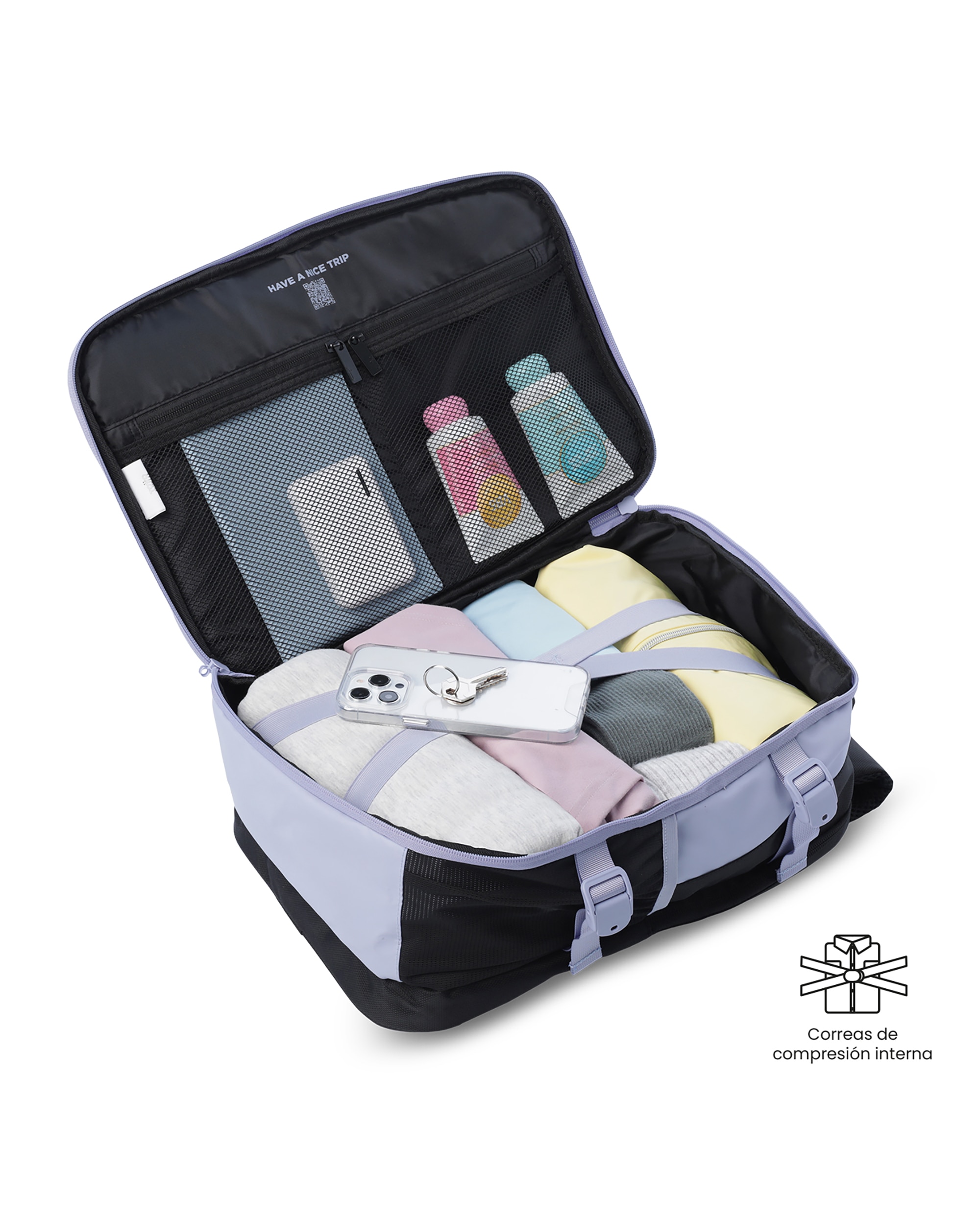 Mochila viaje trip con capacidad de 18.79l - Totto - Morado Morado-5