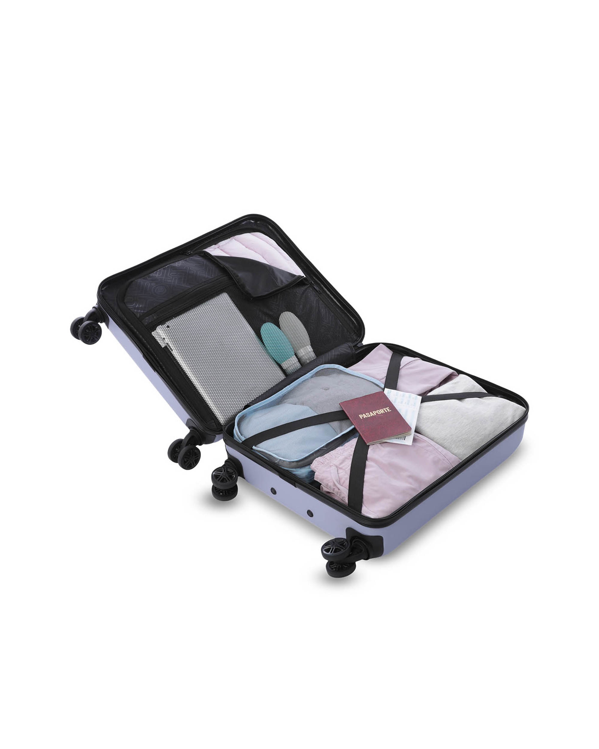 Maleta de cabina helios s 2.0 rígida con capacidad 38.4l - Totto - Morado Morado-6