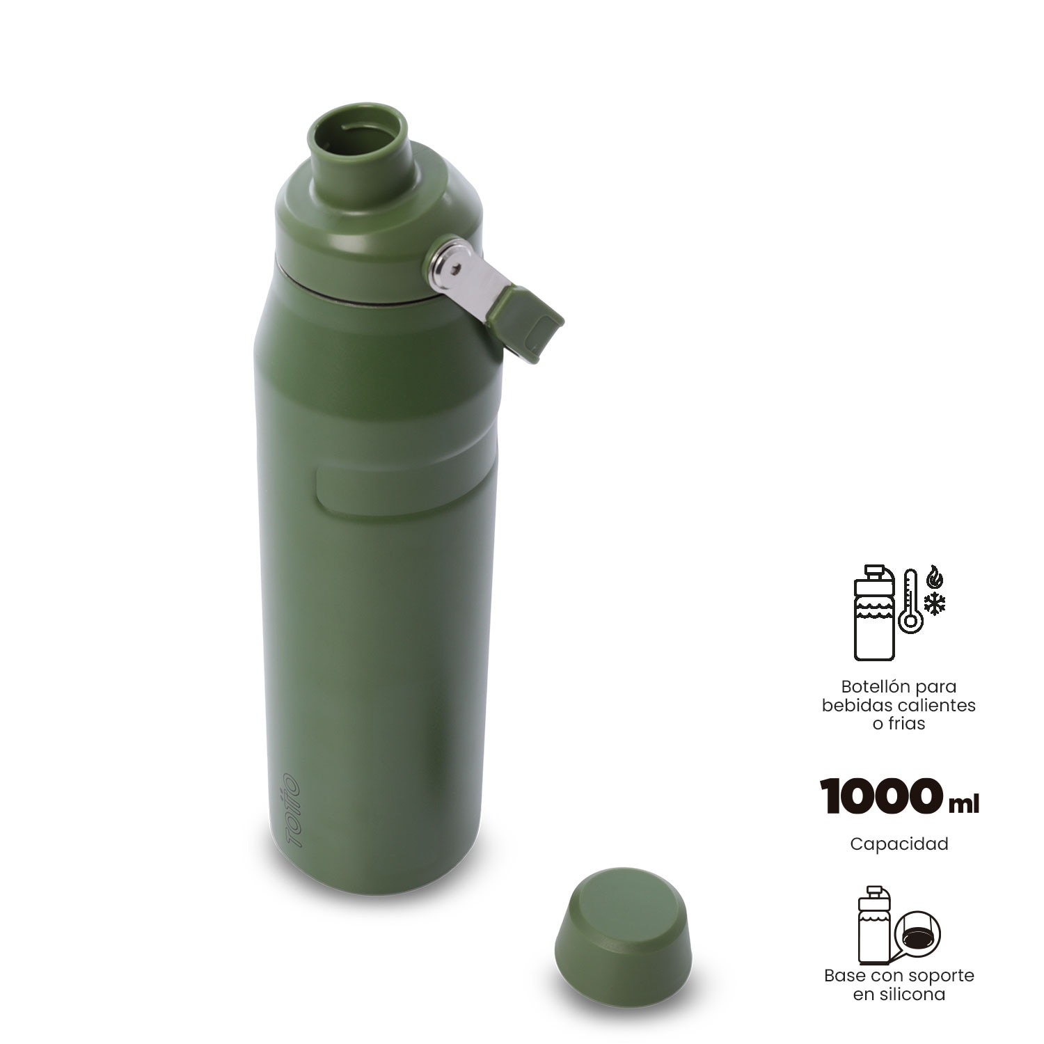 Imagen 2 de Botella totto rune con capacidad 1l Verde