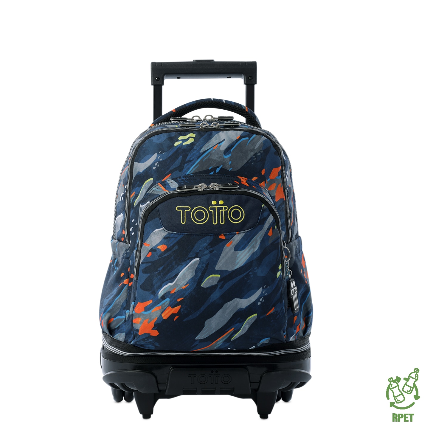 Imagen 0 de Mochila escolar ruedas totto tiza desmontable groove para portátil de 15.4” y capacidad de 26l