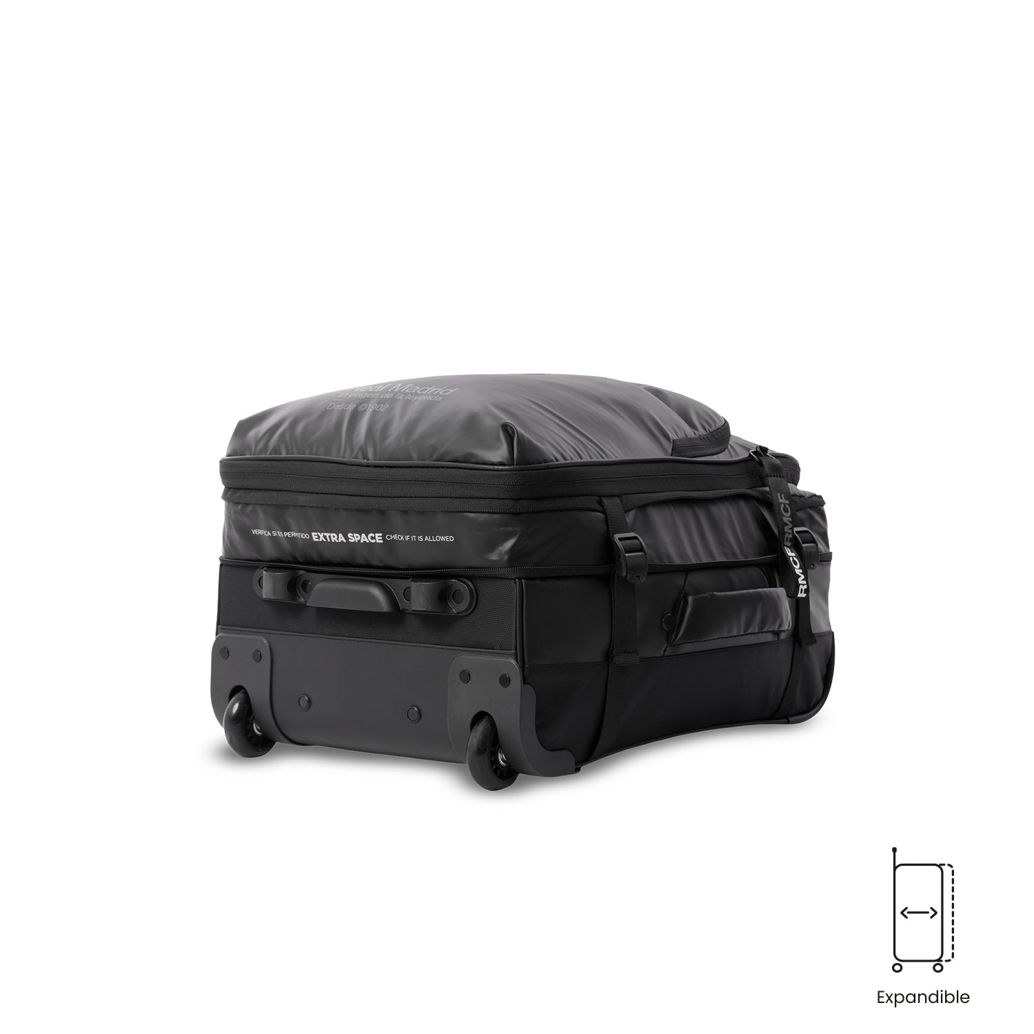 Totto Maleta de cabina Real Madrid blanda con capacidad 34,99L - Negro Negro-7