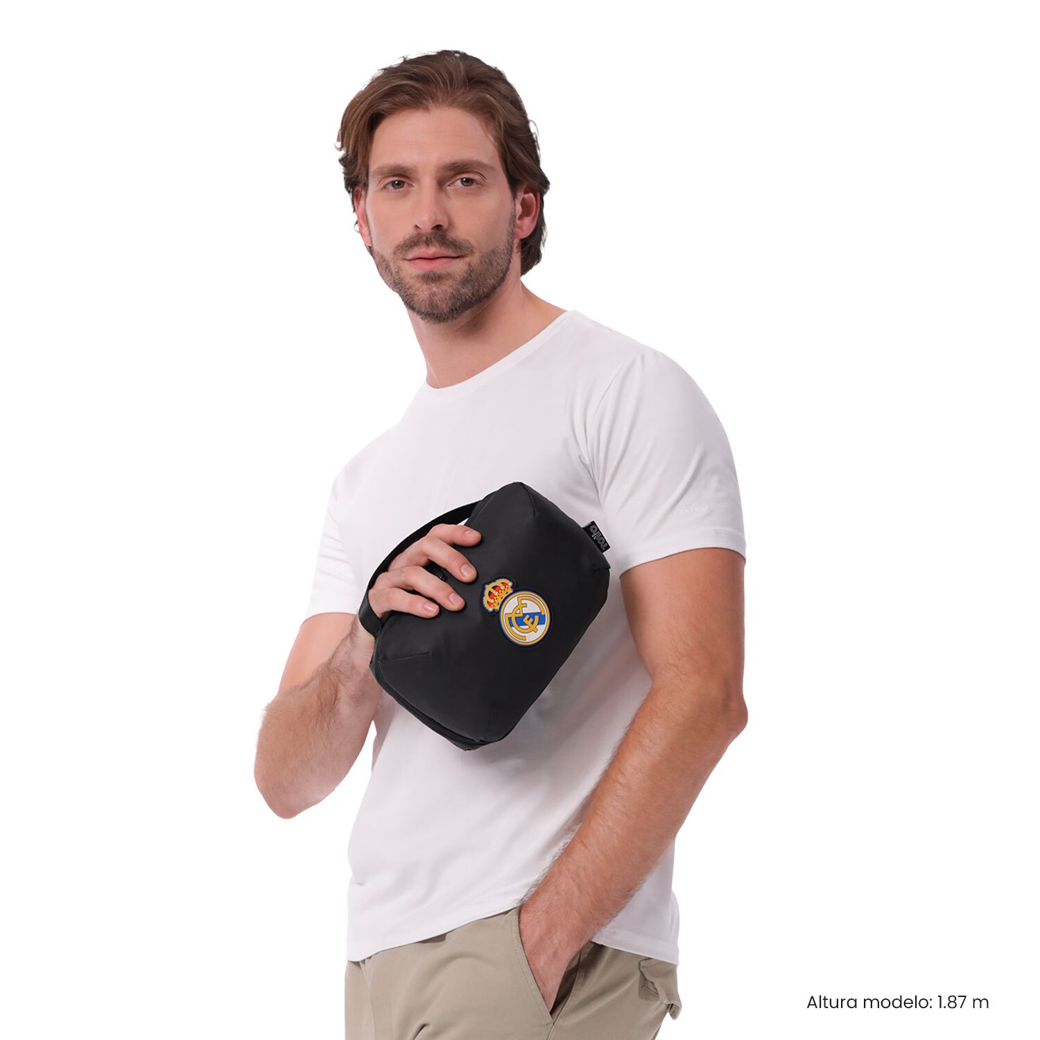 Totto Organizador de viaje Real Madrid con capacidad 3,15L - Negro Negro-3