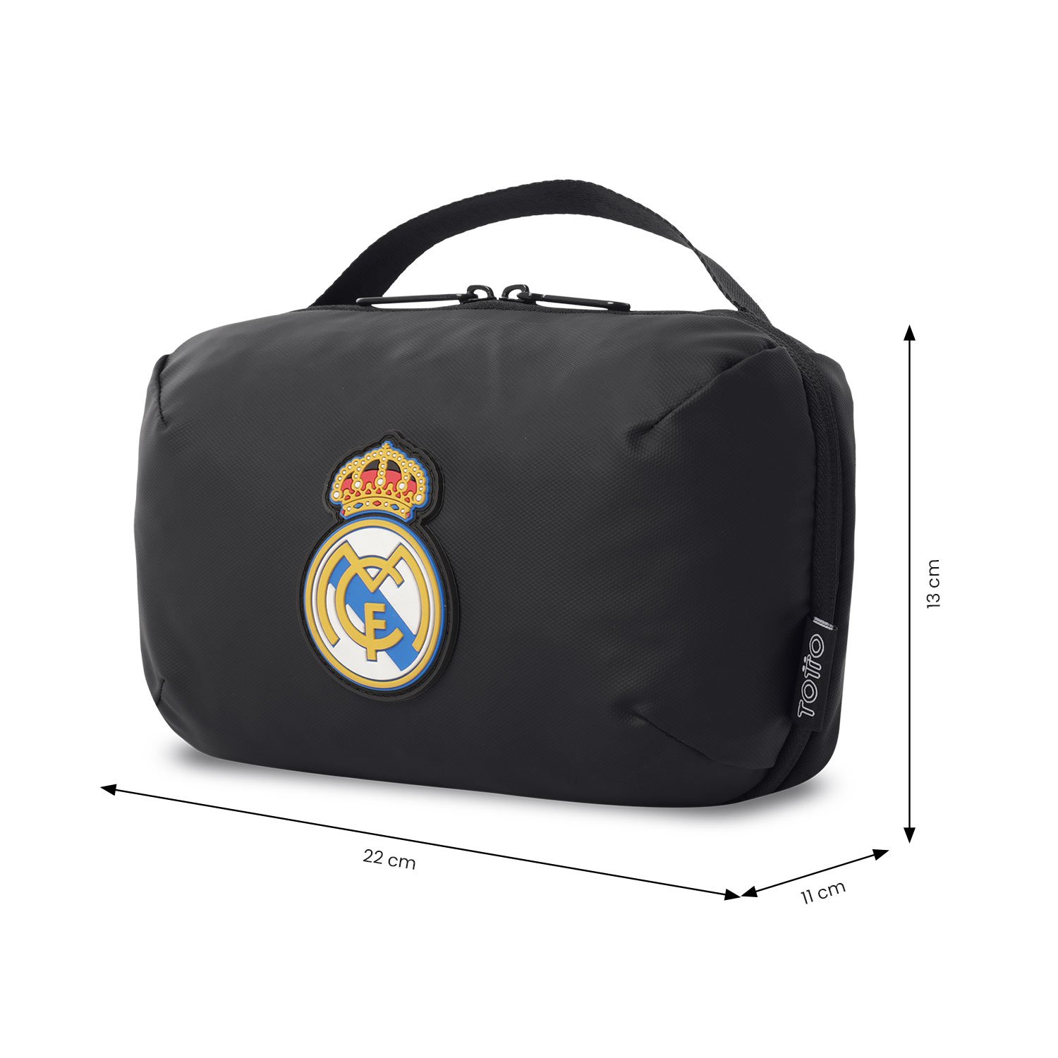 Totto Organizador de viaje Real Madrid con capacidad 3,15L - Negro Negro-4
