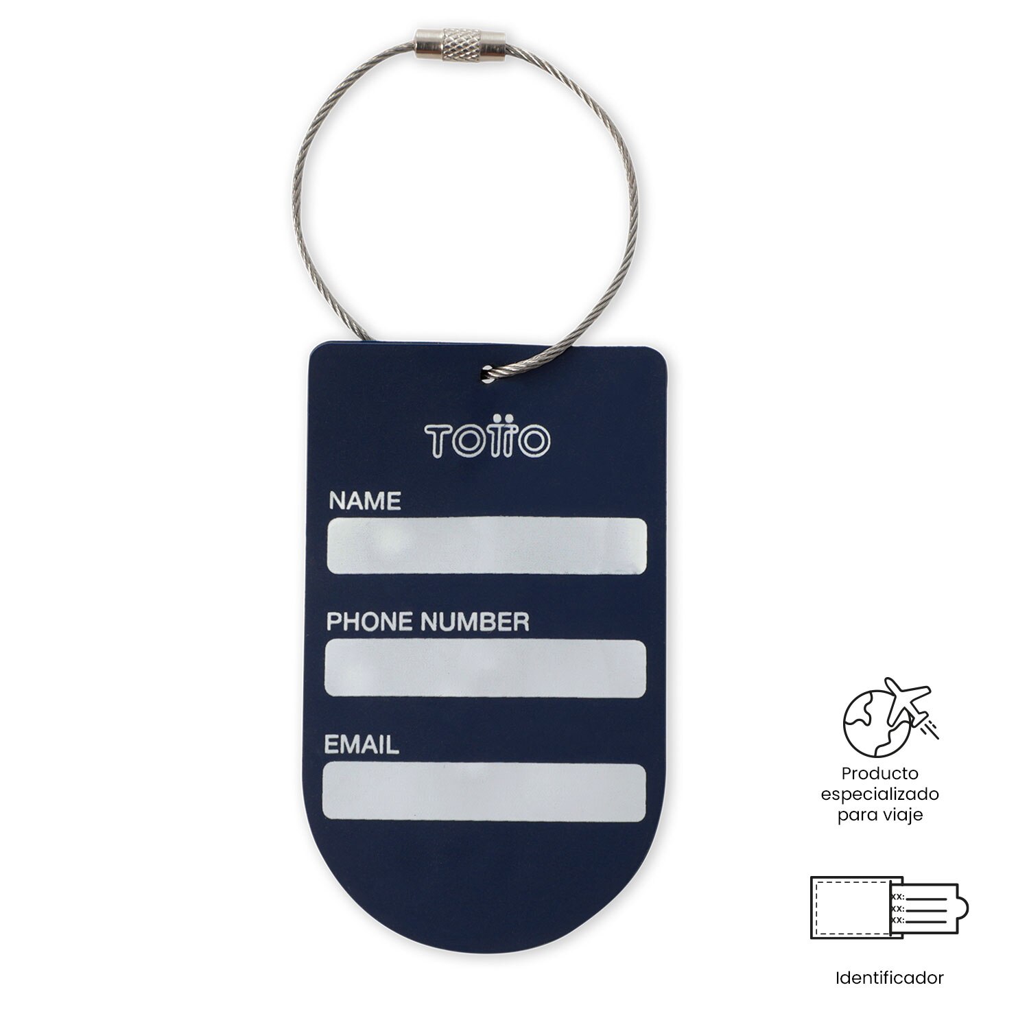 Totto Identificador para maleta Real Madrid - Azul Azul-3
