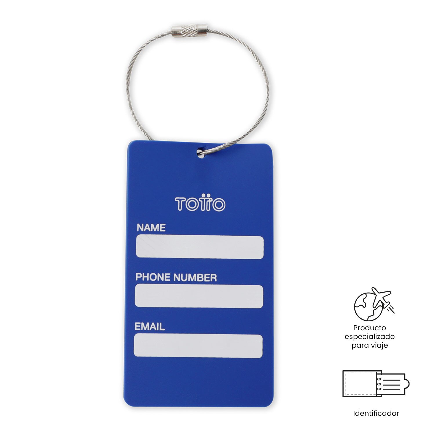 Totto Identificador para maleta Real Madrid - Azul Azul-3