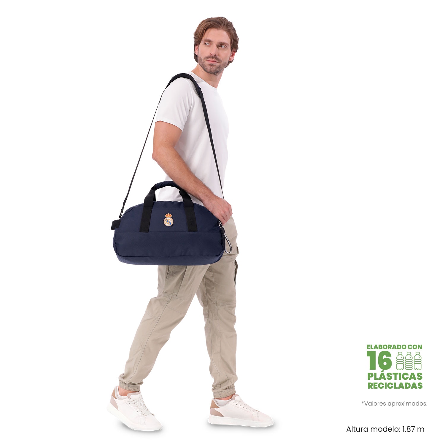 Totto Bolsa de viaje pequeña Real Madrid con capacidad 22L - Azul Azul-4