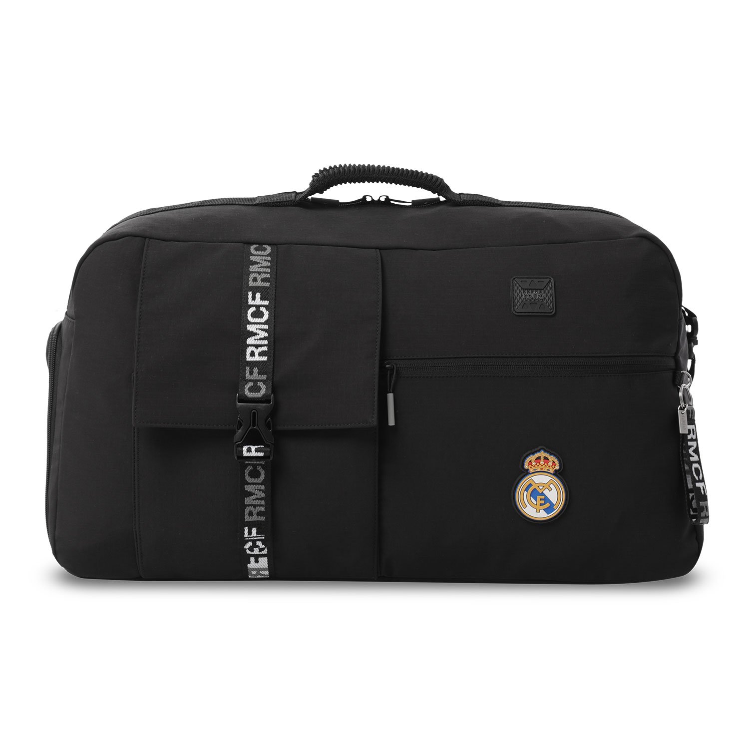 Totto Bolsa de viaje mediana Real Madrid con capacidad 30,5L - Negro Negro-2