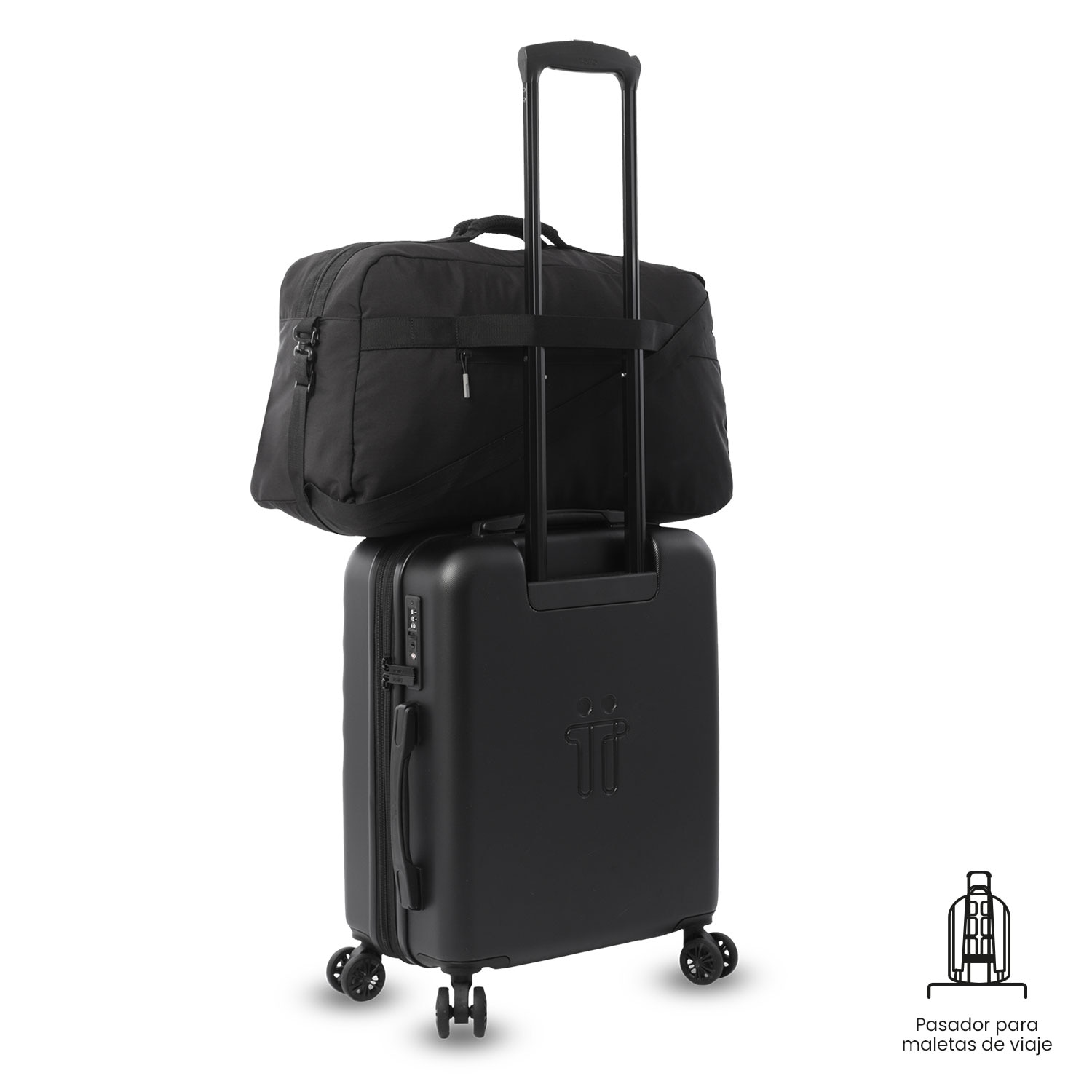 Totto Bolsa de viaje mediana Real Madrid con capacidad 30,5L - Negro Negro-8