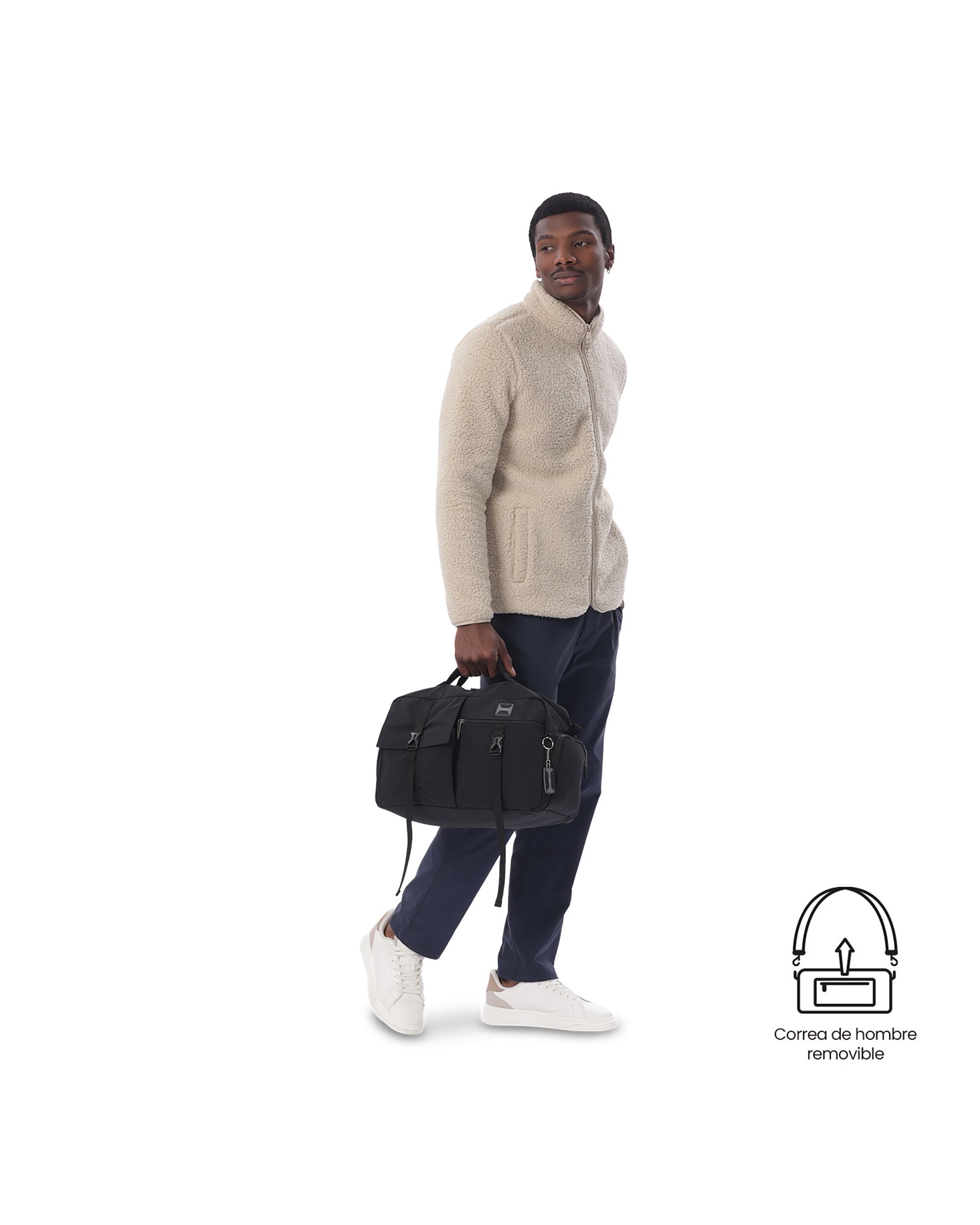 Imagen 6 de Bolsa deporte spa con capacidad de 18.02l - Totto - Negro Negro