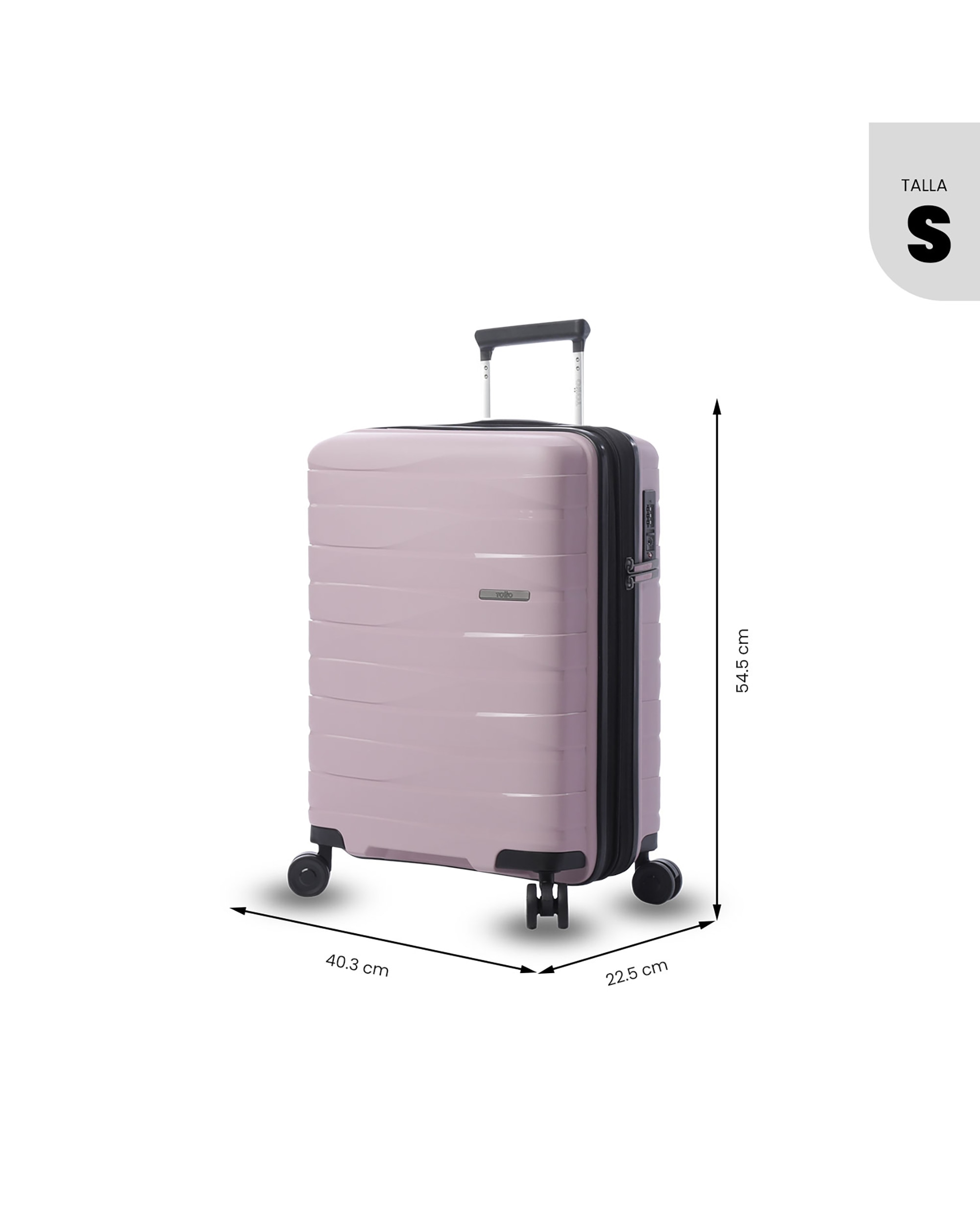 Maleta de cabina glide s rígida con capacidad de 42.40l - Totto - Morado Morado-4