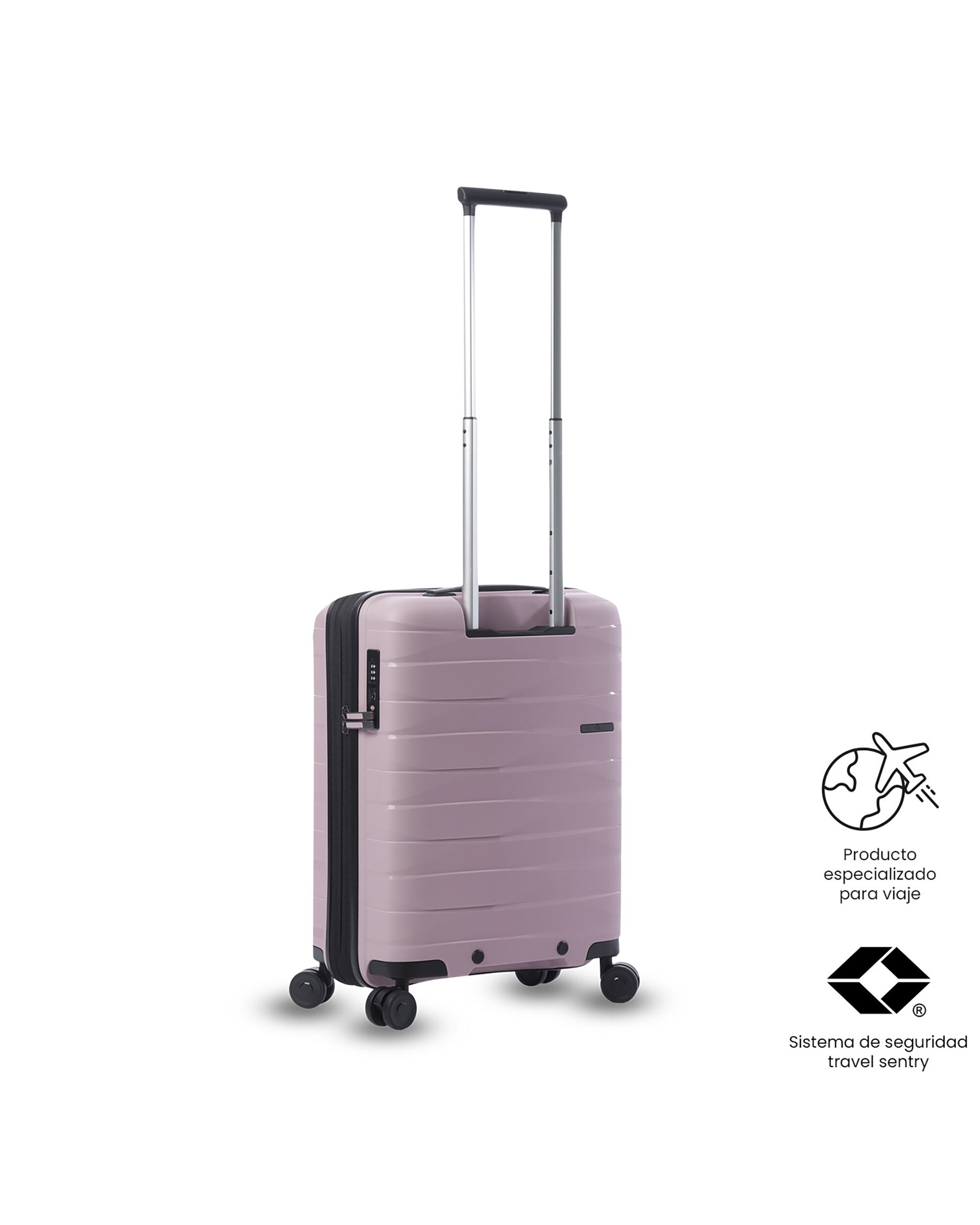 Maleta de cabina glide s rígida con capacidad de 42.40l - Totto - Morado Morado-6