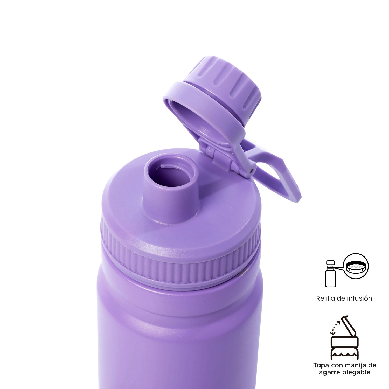Botella Totto Jettes con capacidad de 0.55L Morado-4