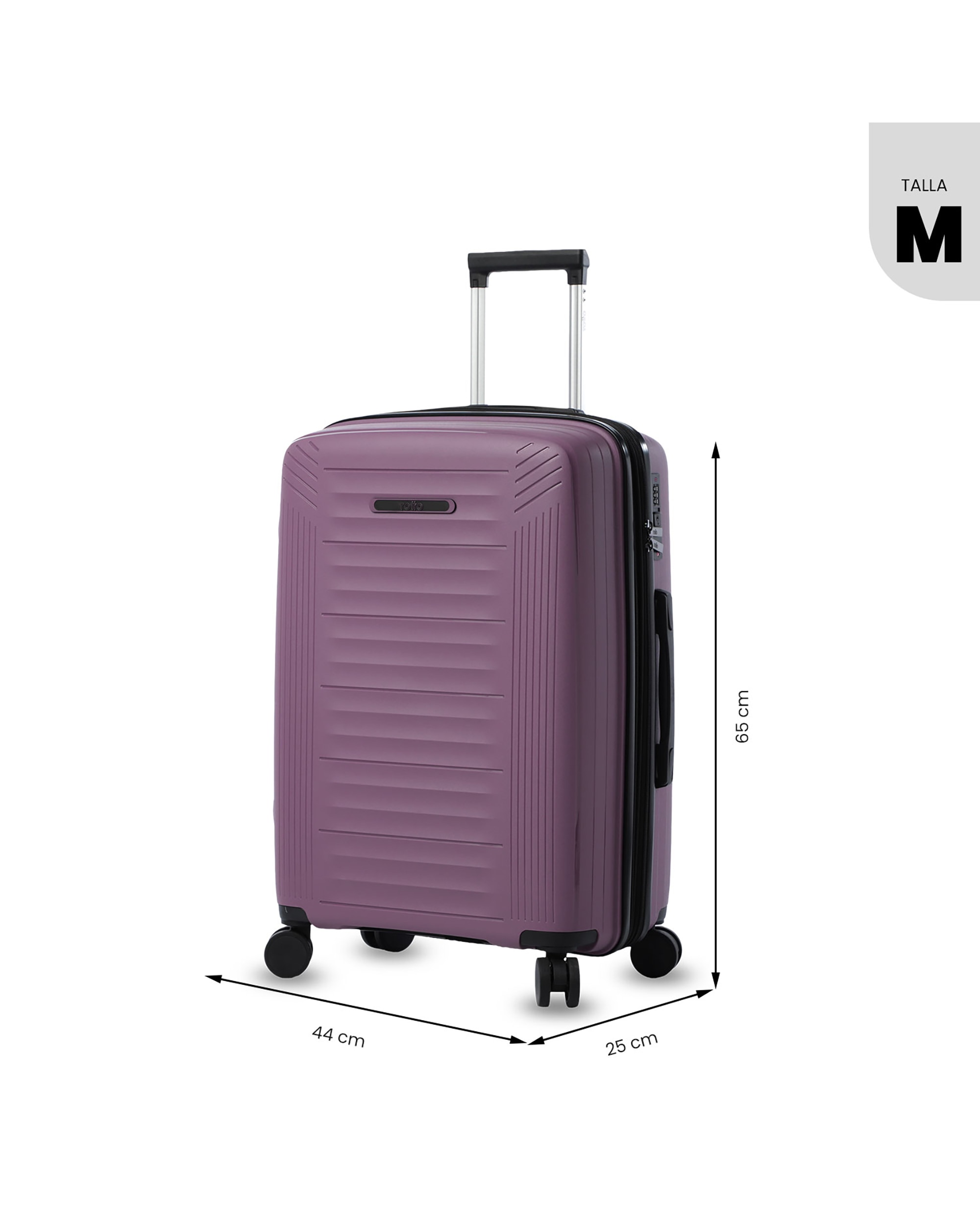 Maleta mediana trulli m rígida con capacidad de 67.13l - Totto - Morado Morado-4