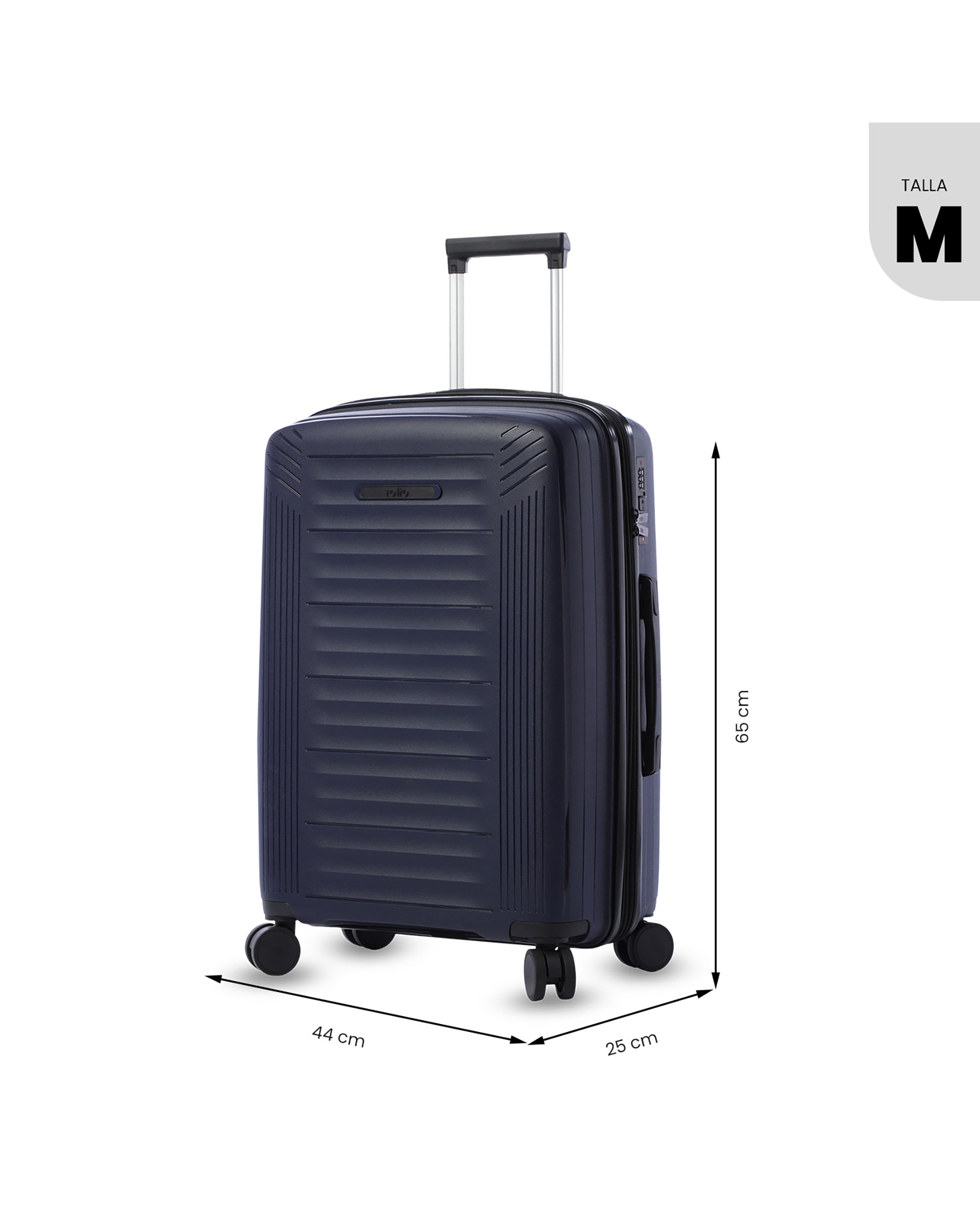 Maleta mediana trulli m rígida con capacidad de 67.13l - Totto - Azul Azul-4
