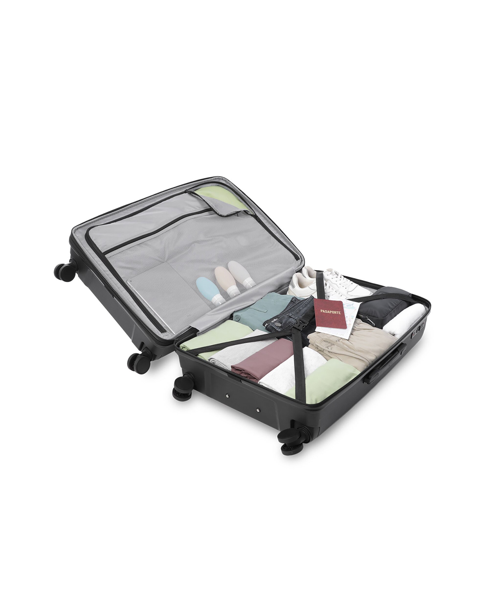 Maleta grande trulli l rígida con capacidad de 101.19l - Totto - Negro Negro-5