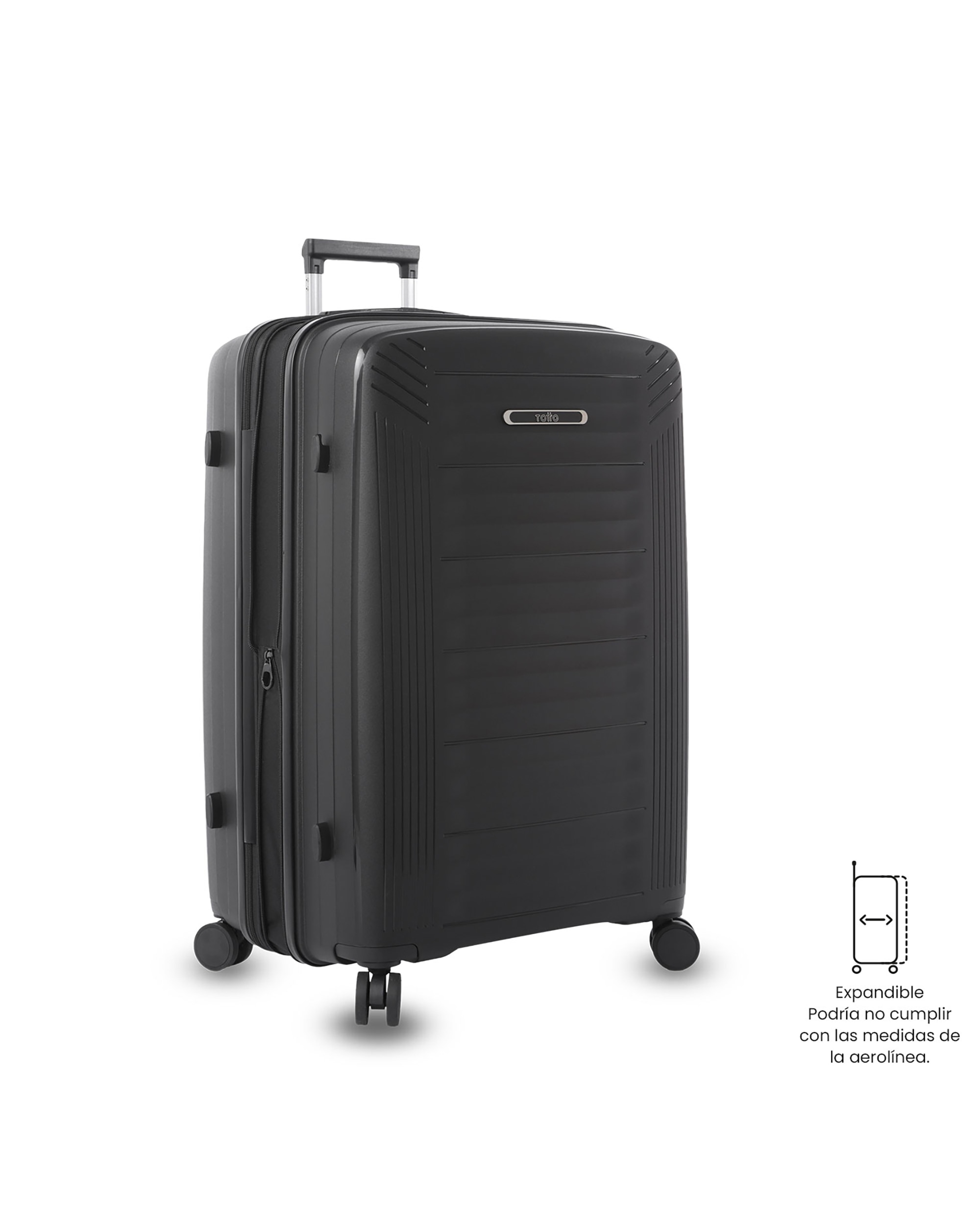 Maleta grande trulli l rígida con capacidad de 101.19l - Totto - Negro Negro-6